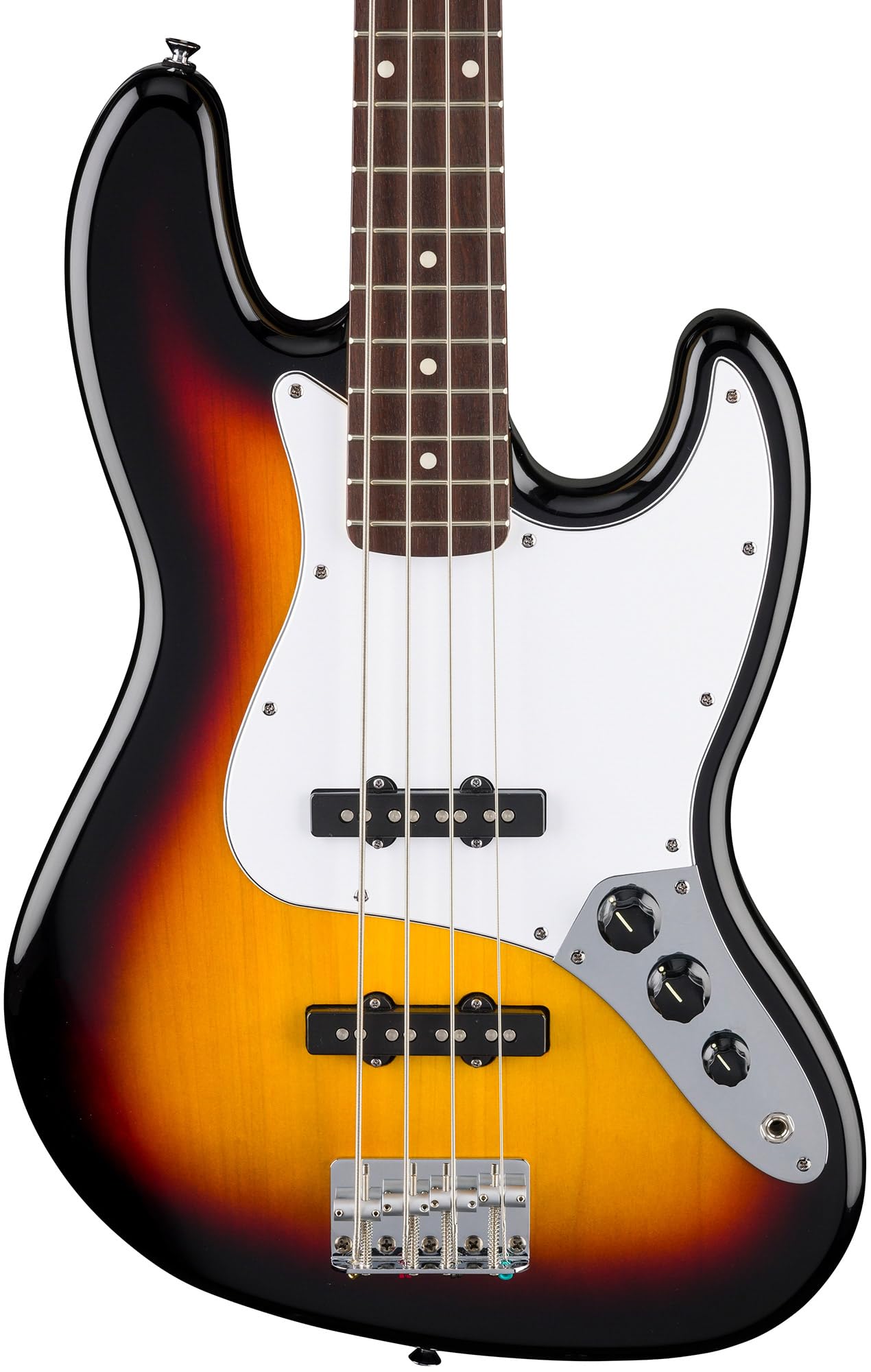 Fender Standard Jazz Bass - Olympic White Bundle with Strap, Guitar Cleaning Kit and Austin Bazaar Instructional Video