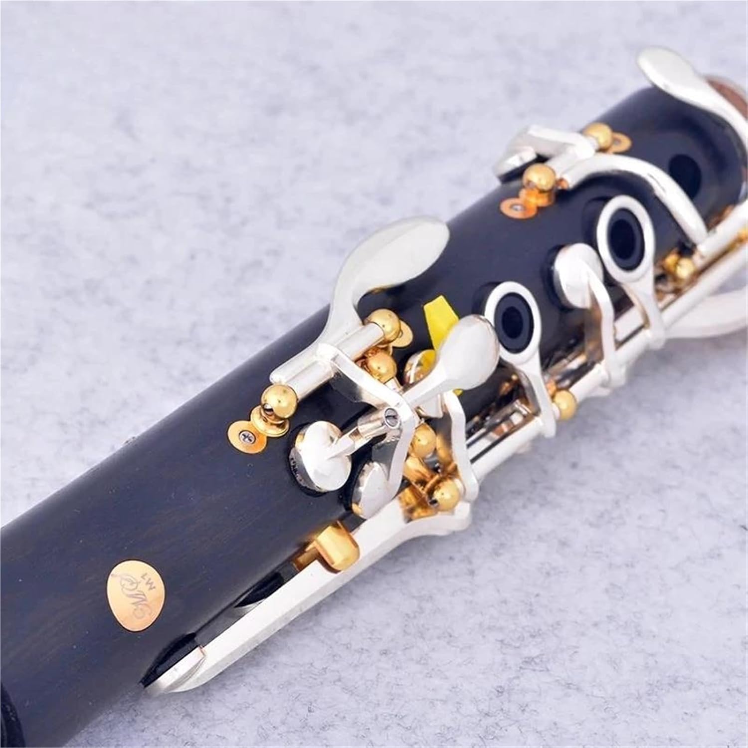 Professional B Flat Ebony Clarinet 17 Keys Silver Plated Brass Tube Clarinet Set
