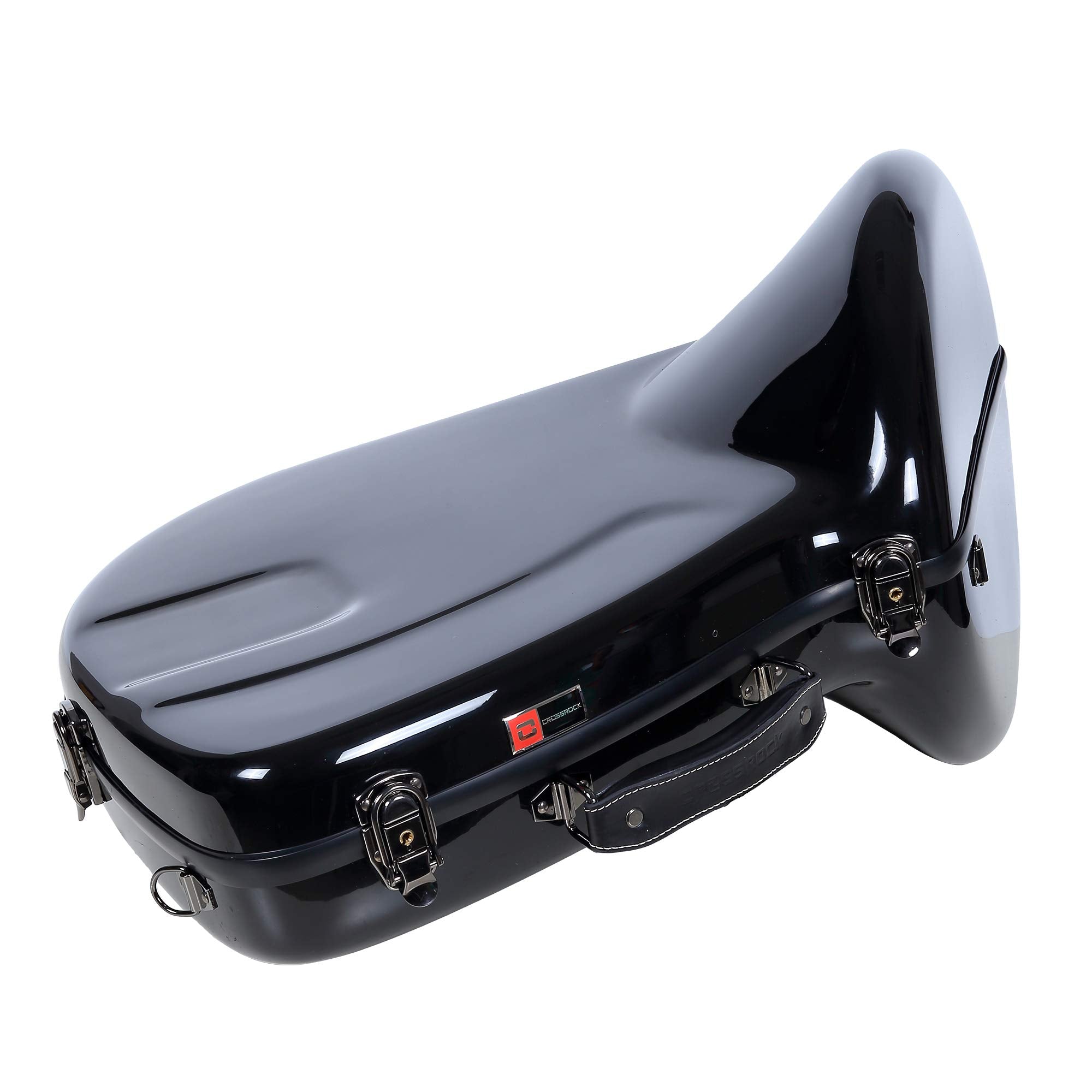 Crossrock Fiberglass Case fits for Trumpet with removable shoulder straps-Black(CRF1020TRBK)