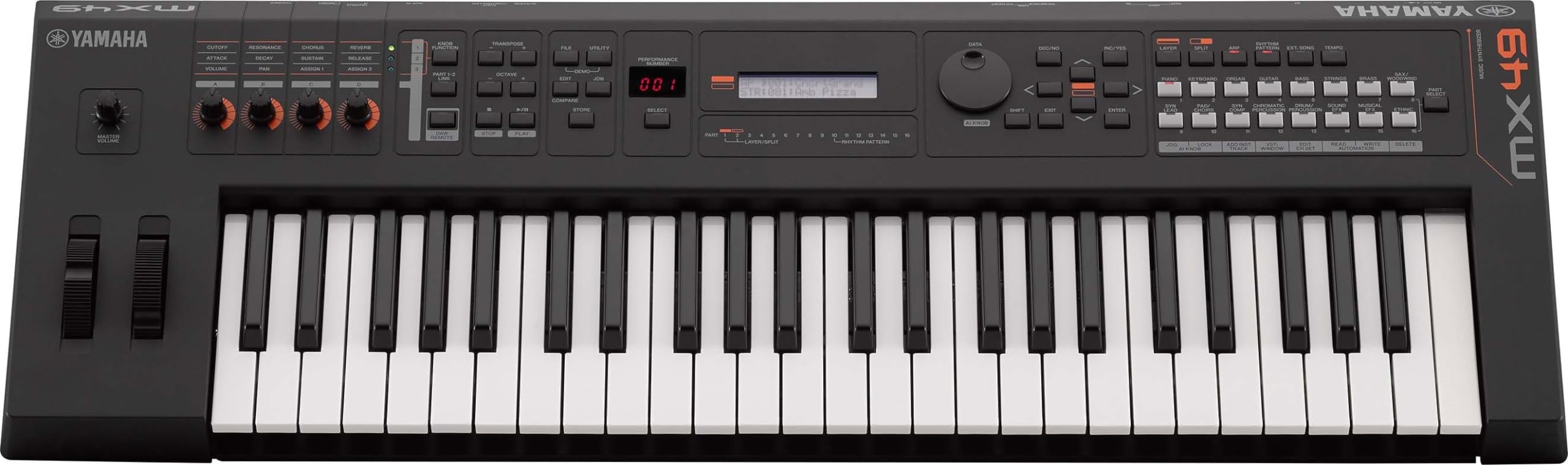 Yamaha MX88 88-Key Weighted Action Synthesizer, MX88BK