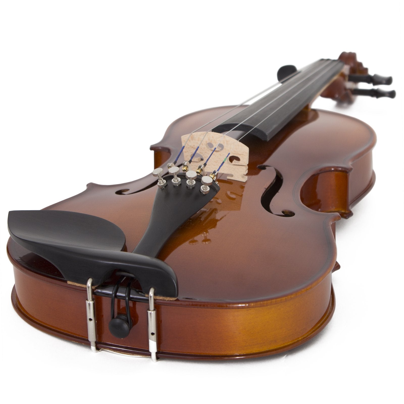 Cecilio 3/4 Violin Solidwood Violin with D'Addario Prelude Strings, Bow, Rosin, Tuner, Shoulder Rest & Lesson Book – Ideal for Beginners