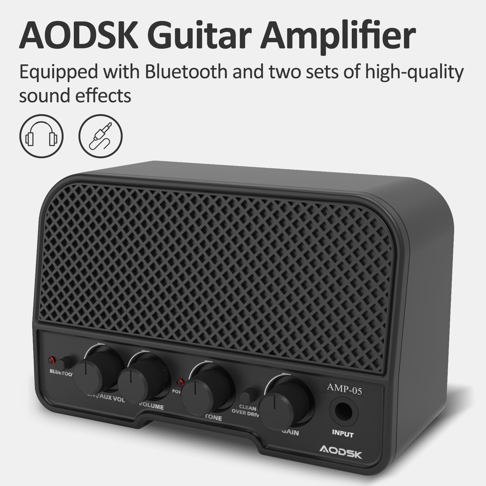 AODSK Electric Guitar with Amp Beginner Kit 39 Inch Solid Body Full Size,All Accessories,Digital Tuner,Six Strings,Four Picks,Tremolo Bar,Strap,Gig Bag,Starter kit (Blue-HSS)