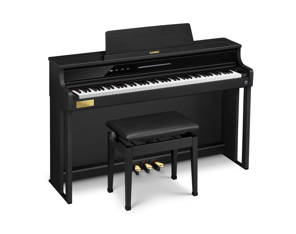 Casio Celviano AP-750 – 88-Key Digital Console Piano | Smart Hybrid Hammer Action Keyboard CELVIANO Edition | 39 Built In Tones | Black