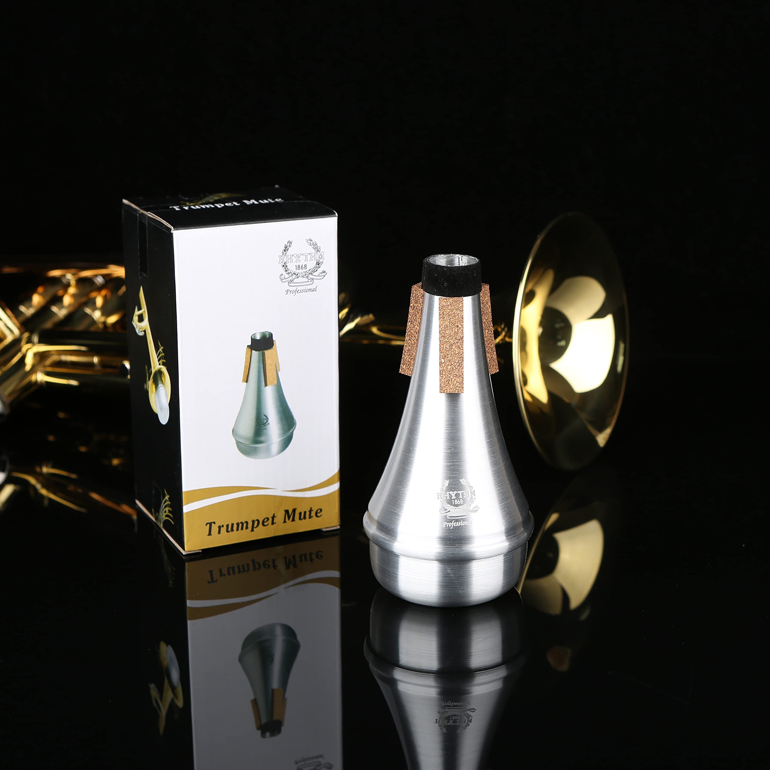 Rhythm Trumpet Mute,Trumpet Mute Silencer,Lightweight Aluminum Trumpet Practice Mute