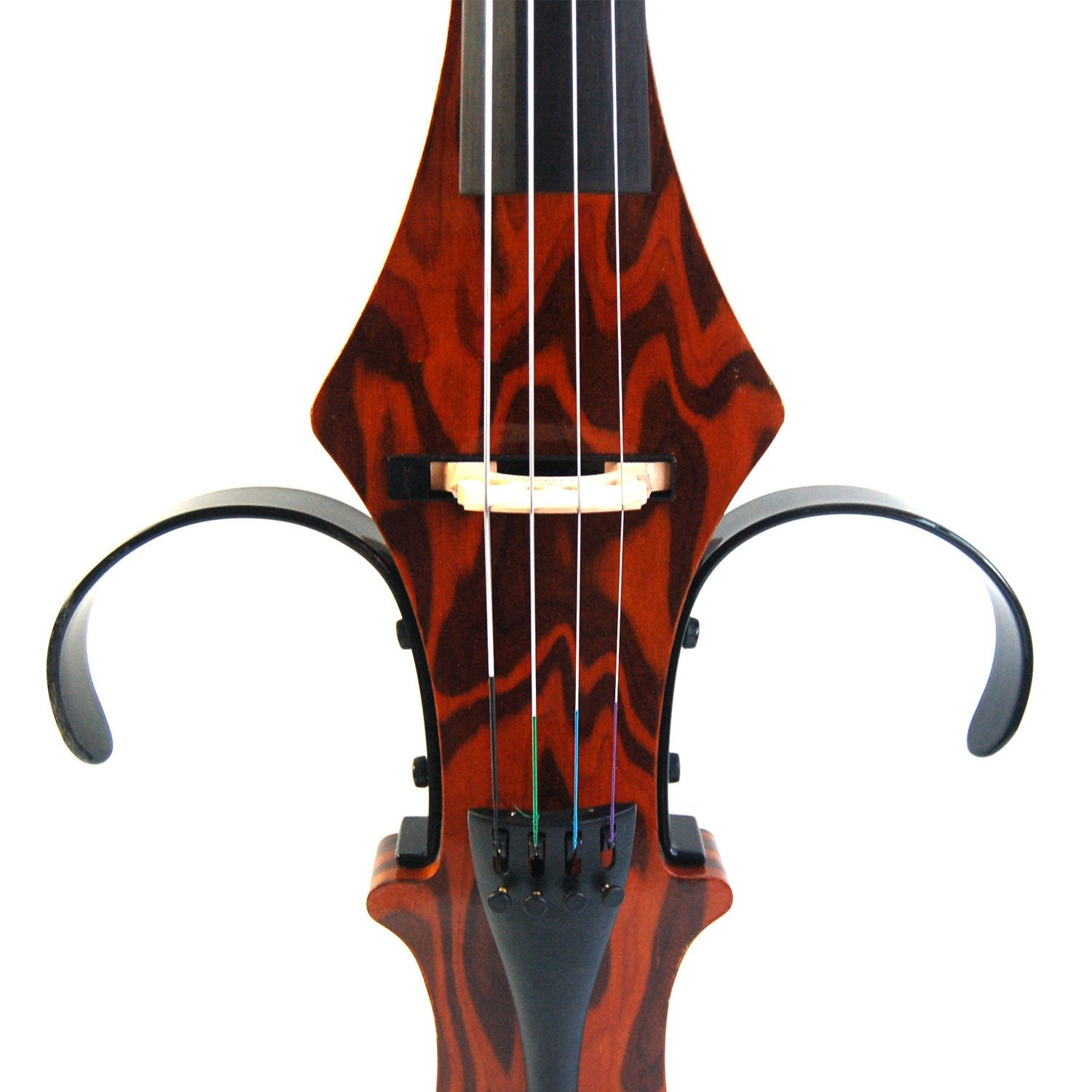 Aliyes Handmade Professional Solid Wood Electric Cello 4/4 Full Size Silent Electric Cello-Wood Grain