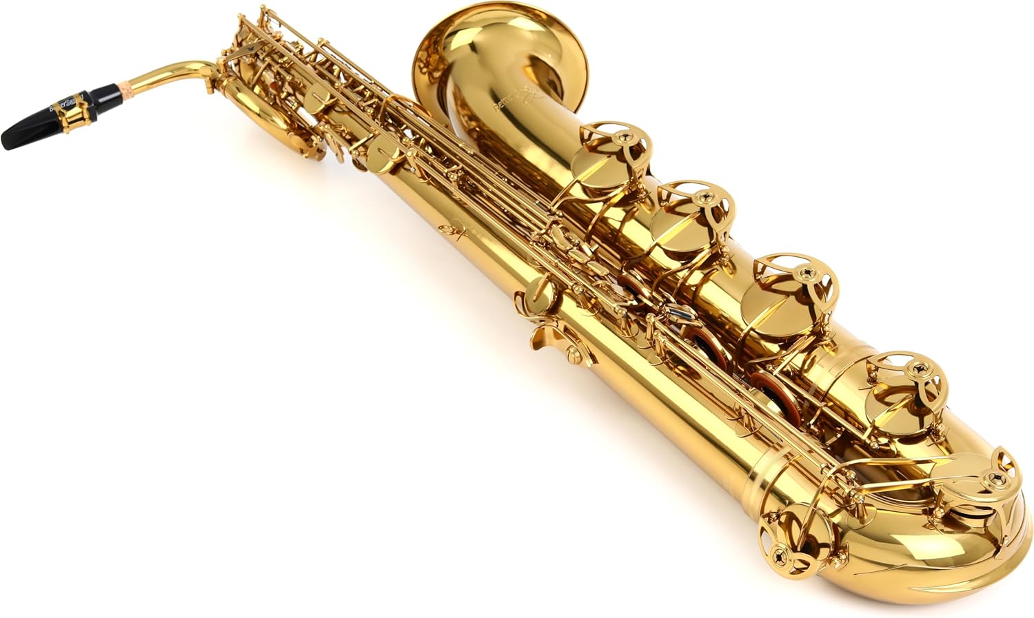 BetterSax Classic Baritone Saxophone - Professional-Grade Instrument with Dark Gold Lacquer Finish - Complete Kit for Beginners and Pros - Includes Mouthpiece, Neckstrap, and Durable Case