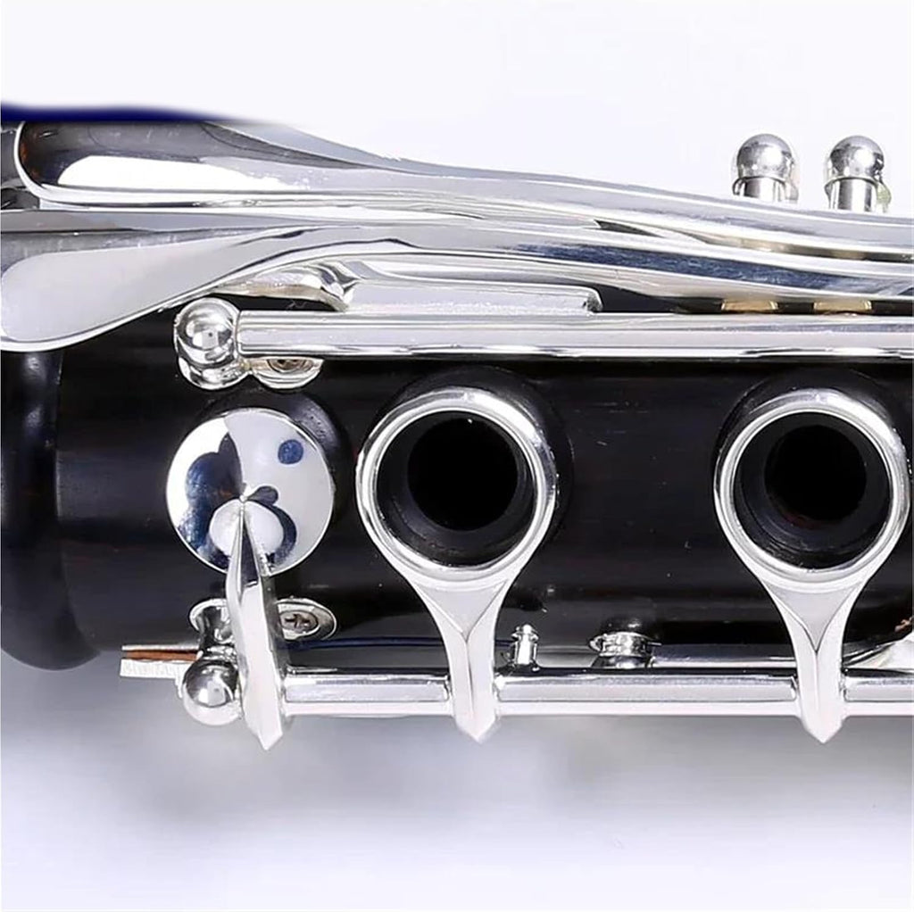 Professional Ebony Clarinet Bb 18 Keys Silver plated M9 Clarinet