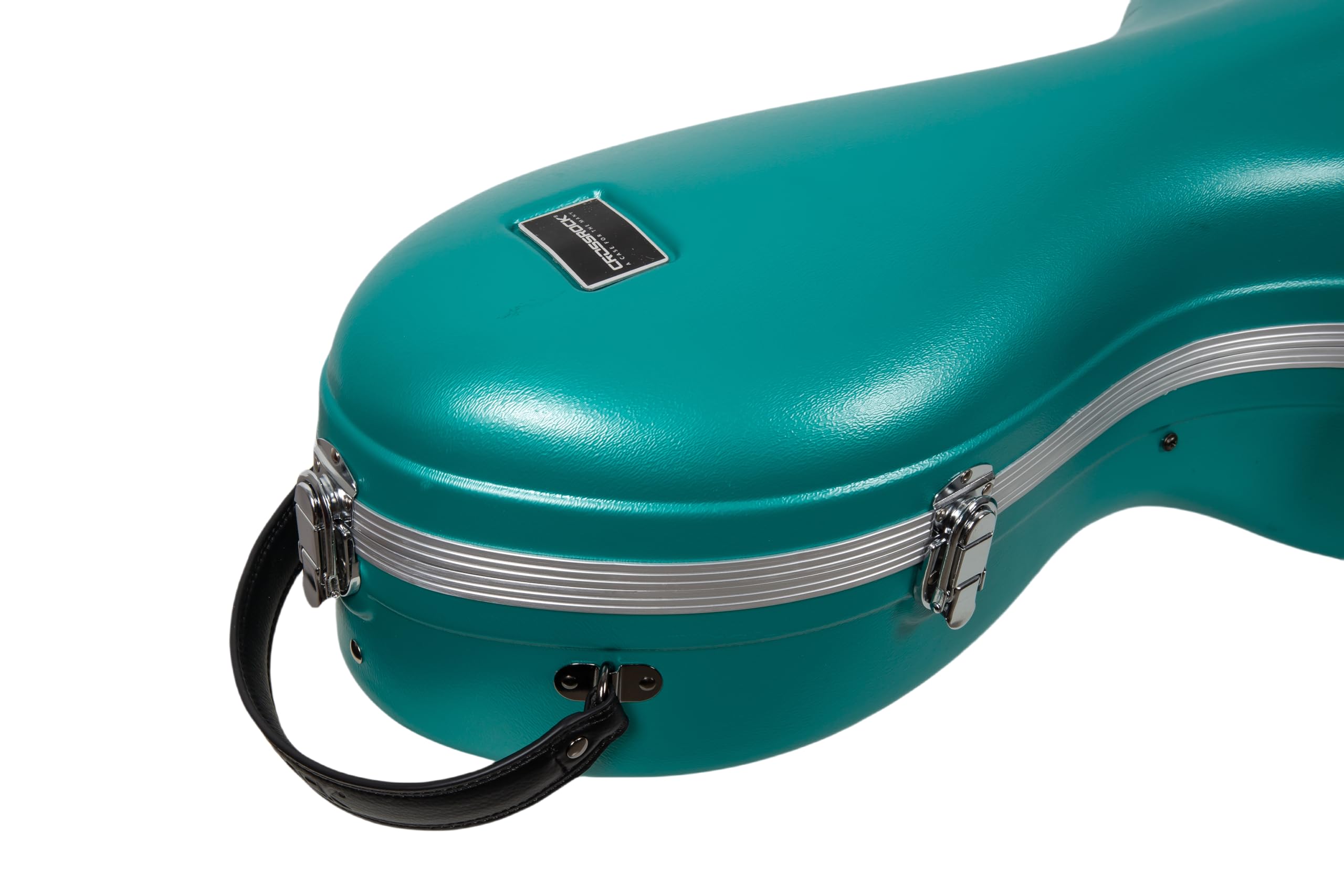 Crossrock 4/4 & 3/4 Cello Case with Wheels | Matte Mint Blue ABS Shell, Wine Red Velvet Interior, Backpack Straps – New Mold Design – (CRA870CEFMB)