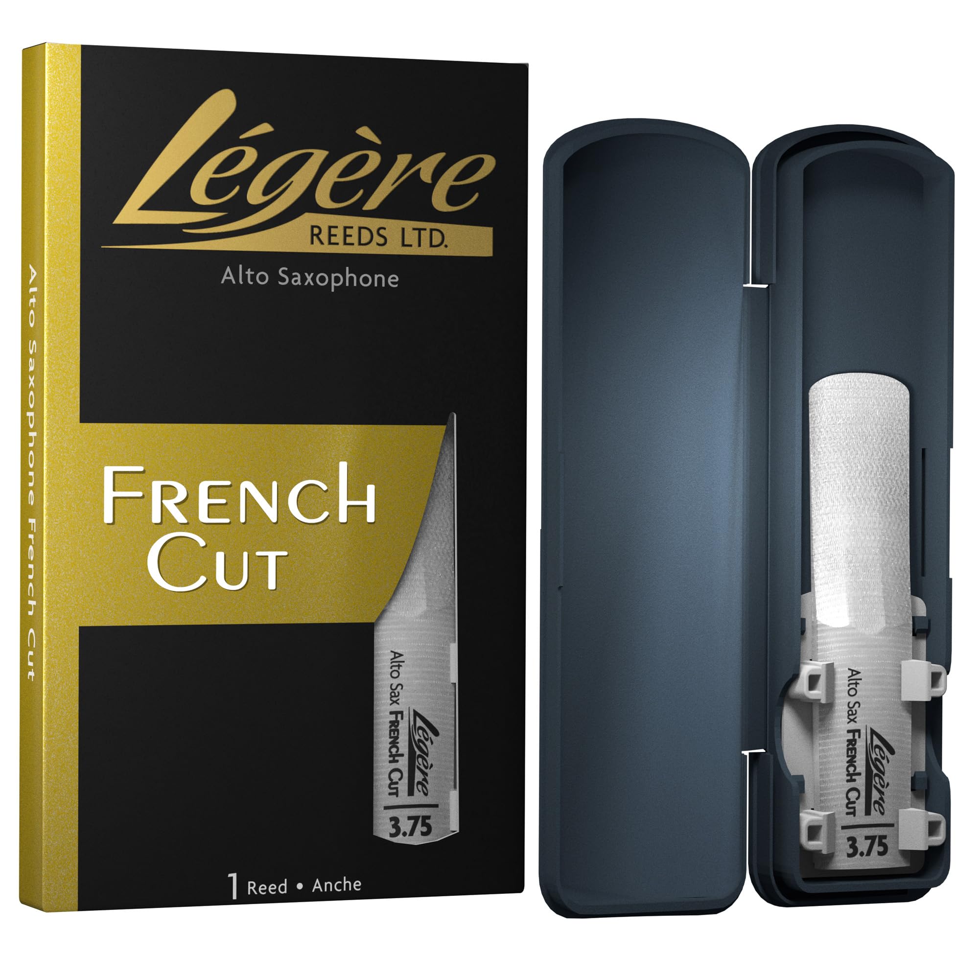Légère Reeds - Alto Saxophone Reed, French Cut, Strength 2.75 (ASF2.75) - Premium Synthetic Woodwind Reed