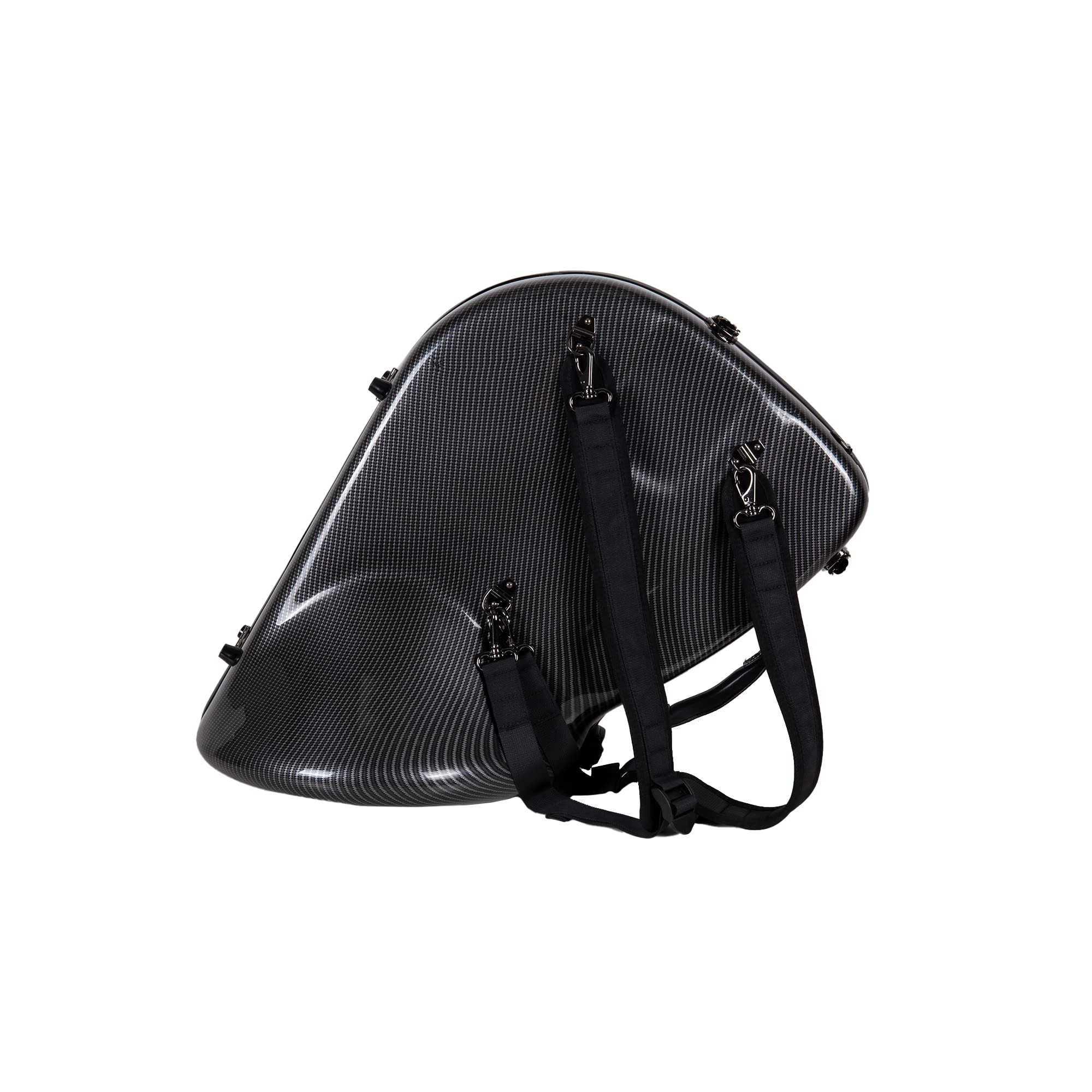 Crossrock Composite Carbon Fiber Hard-shell case for F-Trigger or Straight Trombone with TSA lock-Black(CRF3000TBBK)
