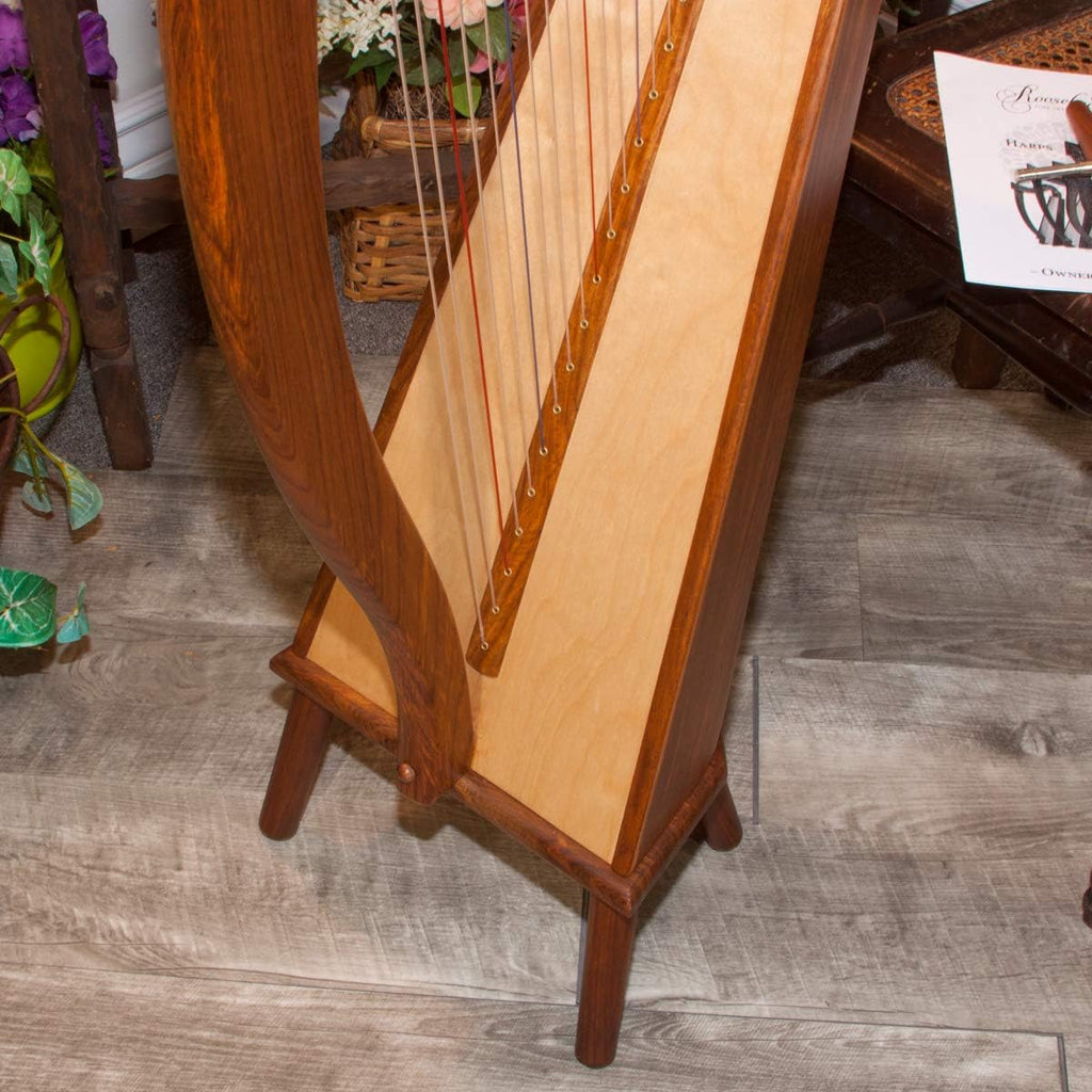 Roosebeck 29-String Mintrel Pedestal Harp w/Chelby Levers & Bag, 5 Panel