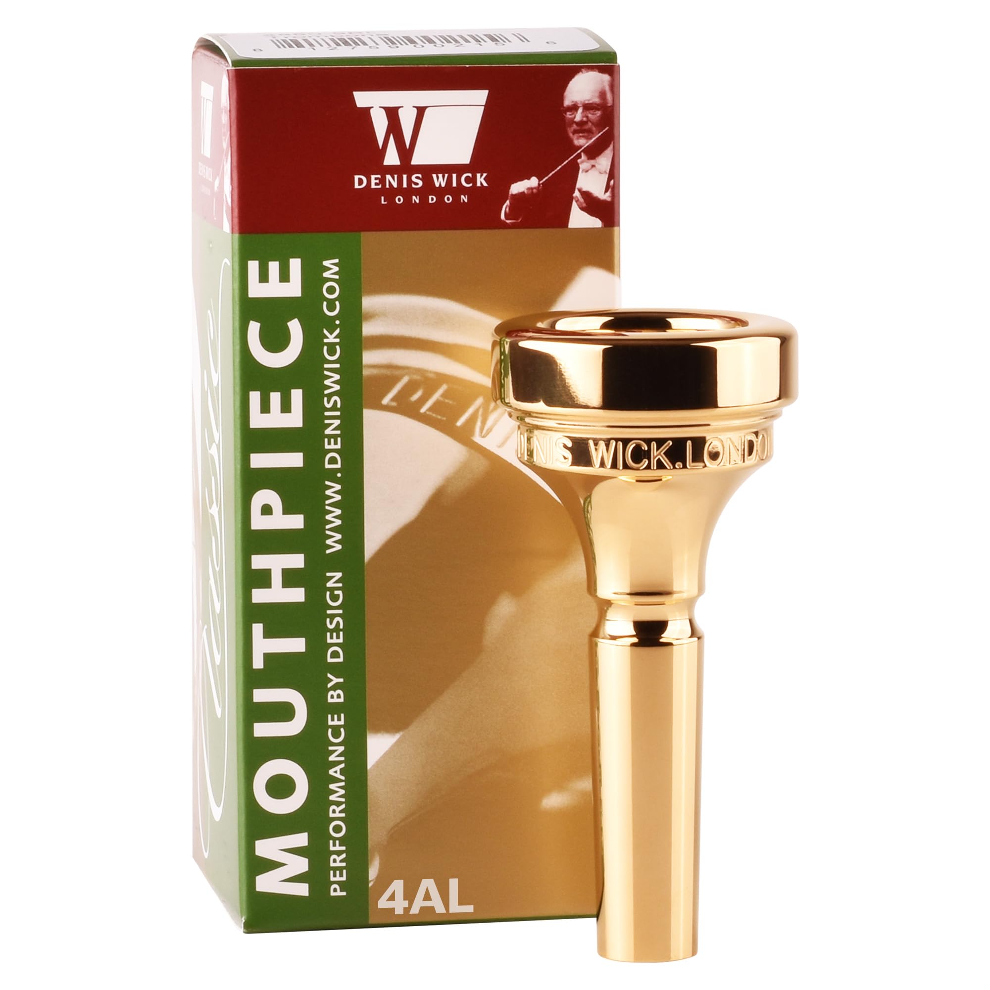 Denis Wick Classic Trombone Mouthpiece Silver Plated, 5880-4AL - Barrel Backbore for Balanced Tone & Smooth Response - Large Shank Fitting Trombone Accessory for Easy Articulation - 26 x 6.72 x 7.38mm