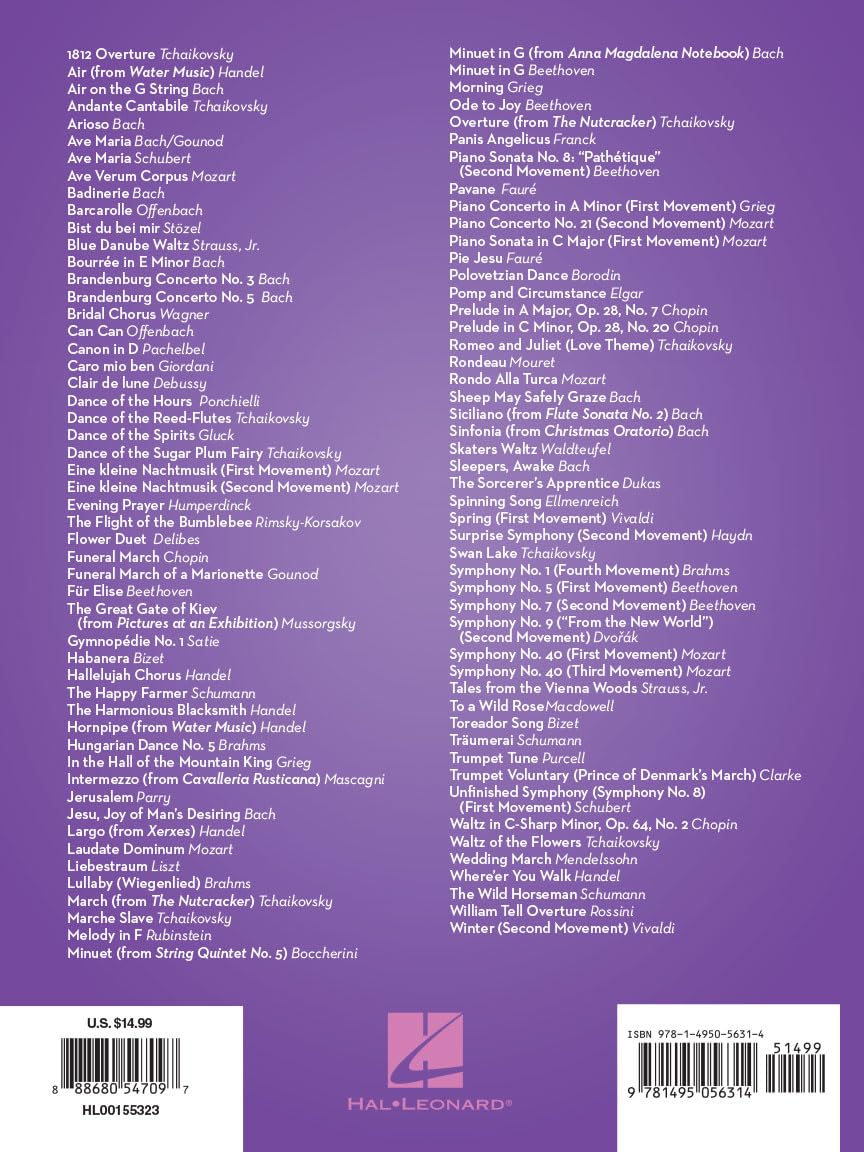 101 Classical Themes for Violin – Instrumental Folio | Essential Violin Sheet Music Collection | Hal Leonard Violin Solo Book