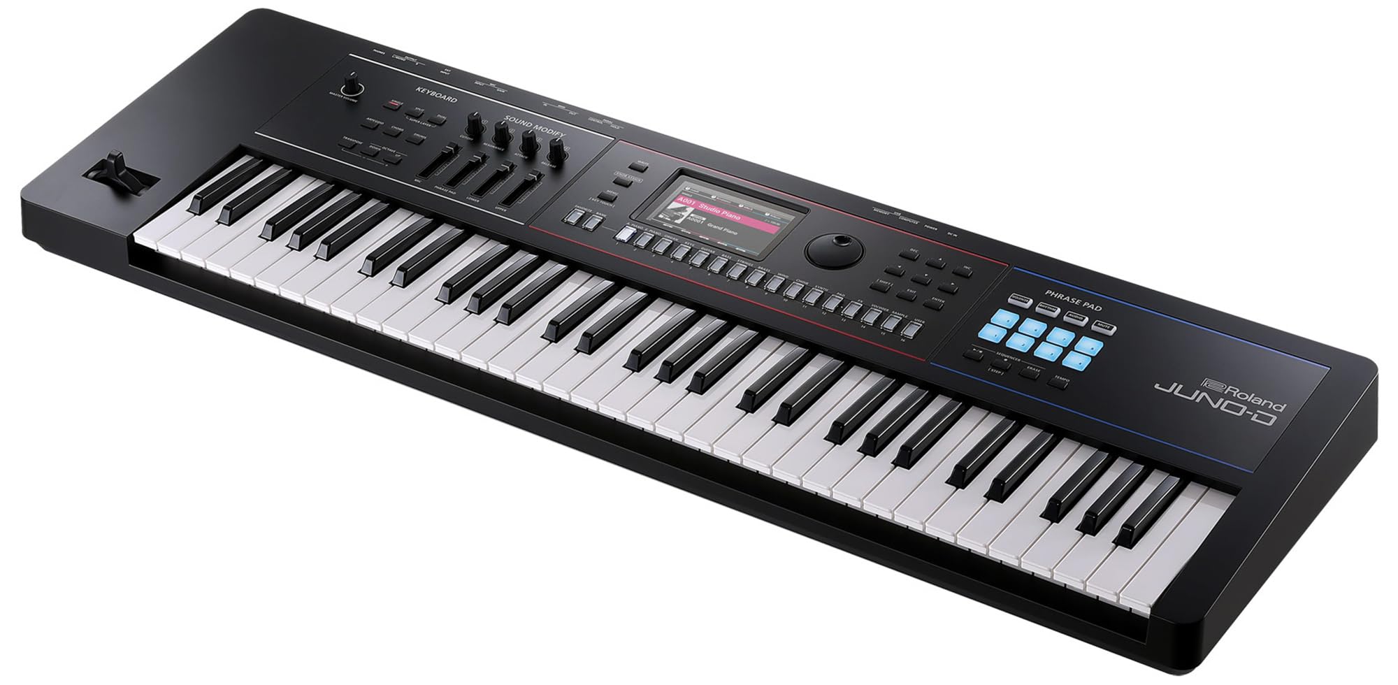 Roland JUNO-D8 Synthesizer Bundle with Adjustable Stand, Bench, Sustain Pedal, Cover, Austin Bazaar Instructional Video, and Polishing Cloth
