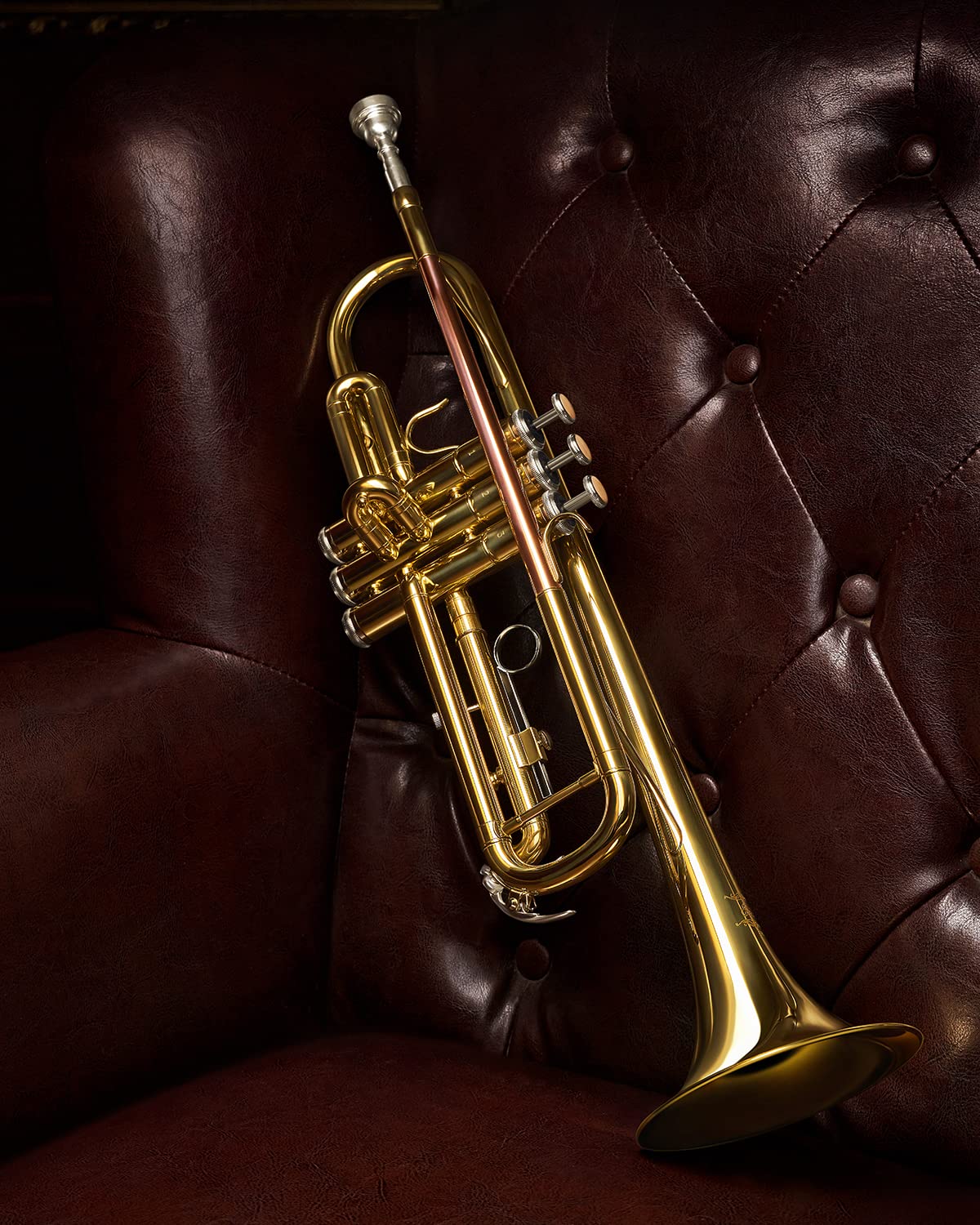 Eastar Bb Standard Trumpet Set for Beginner, Brass Student Trumpet Instrument with Hard Case, Cleaning Kit, 7C Mouthpiece and Gloves, ETR-380N, Silver
