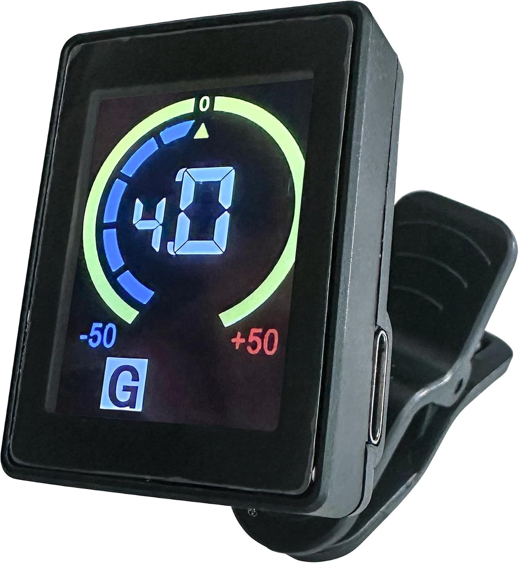 Antonio Giuliani Rechargeable Clip on Instrument Tuner - Violin, Guitar, Viola, Cello, Bass