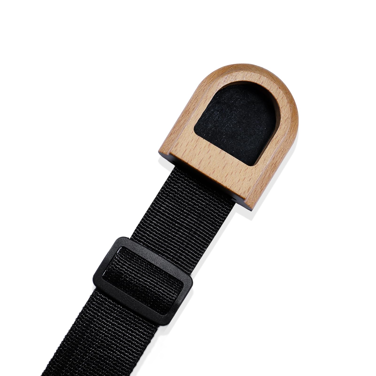Adjustable Cello Endpin Anchor Non-slip with O-ring Stopper Stand Thick Pad Antiskid Sponge for Cellist Practice Performanc, Stopper Rest Holder Stand Antiskid Device Adjustable Strap (Wooden)