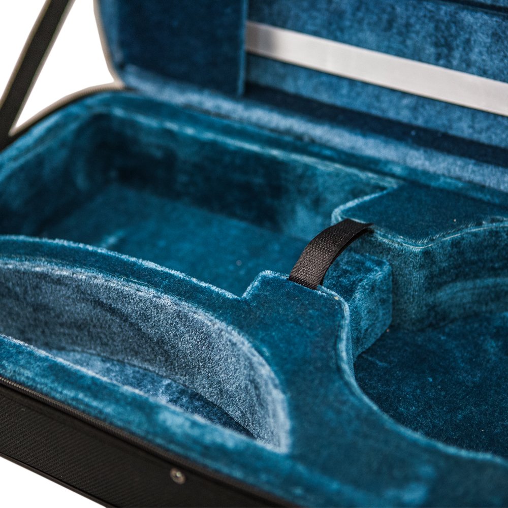 SKY Violin Triangle Case Lightweight 3/4 Size Black Color