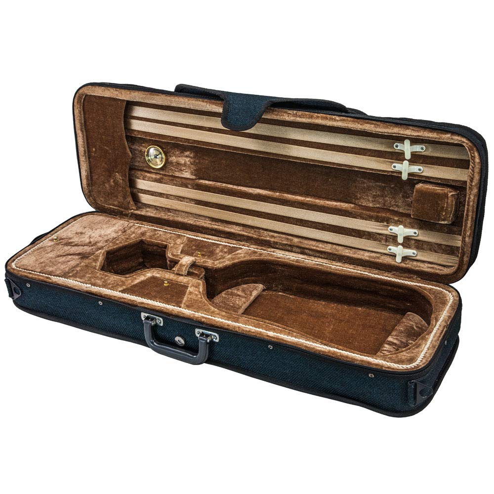 SKY Violin Triangle Case Lightweight 3/4 Size Black Color