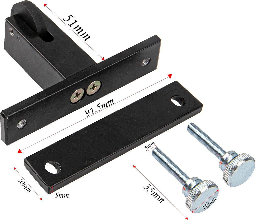 1Pcs Yootones Violin Bridge Fitting Tool Violin Metal Bridge Holder Compatible with Adjustable Violins Luthier Tool (Black)