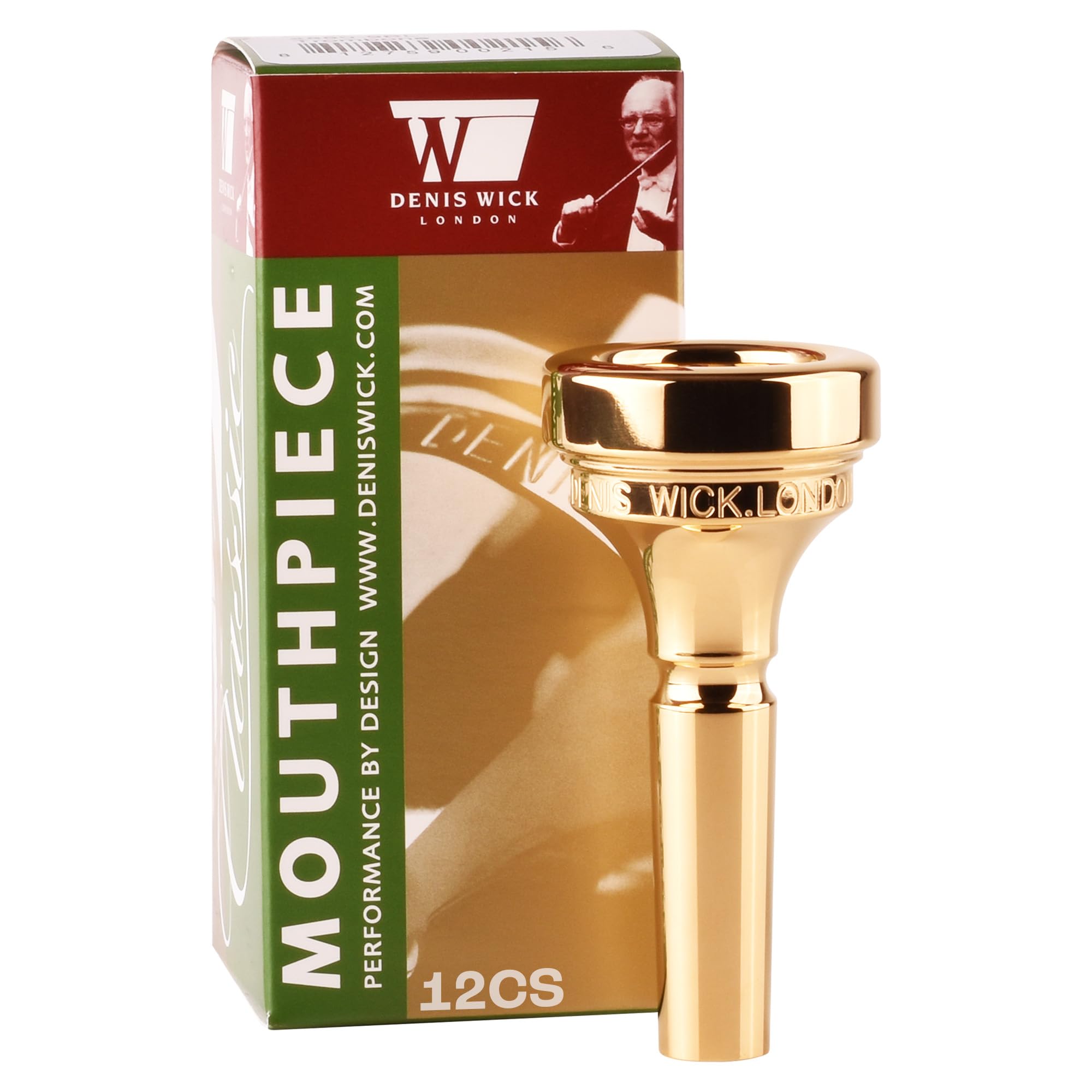 Denis Wick Classic Trombone Mouthpiece Silver Plated, 5880-4AL - Barrel Backbore for Balanced Tone & Smooth Response - Large Shank Fitting Trombone Accessory for Easy Articulation - 26 x 6.72 x 7.38mm