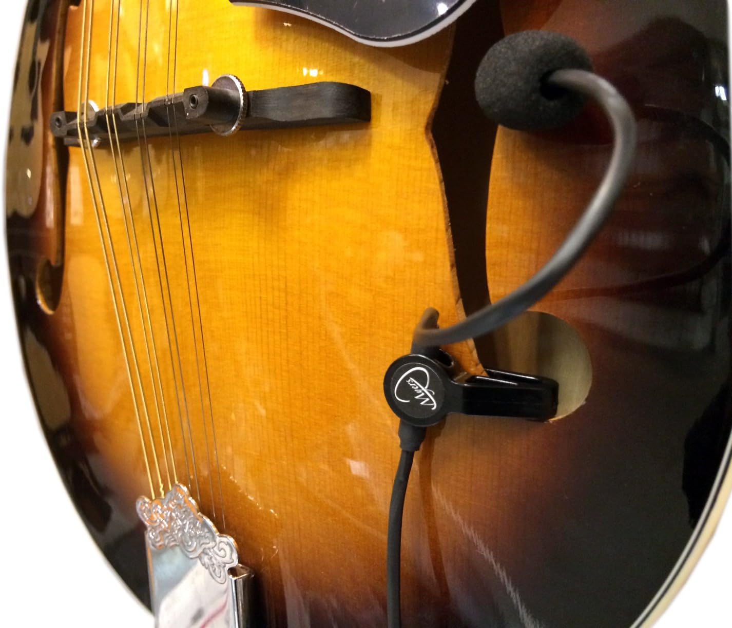 The Feather Mando-Cello Mandolin Pickup with Flexible Micro-Gooseneck by Myers Pickups