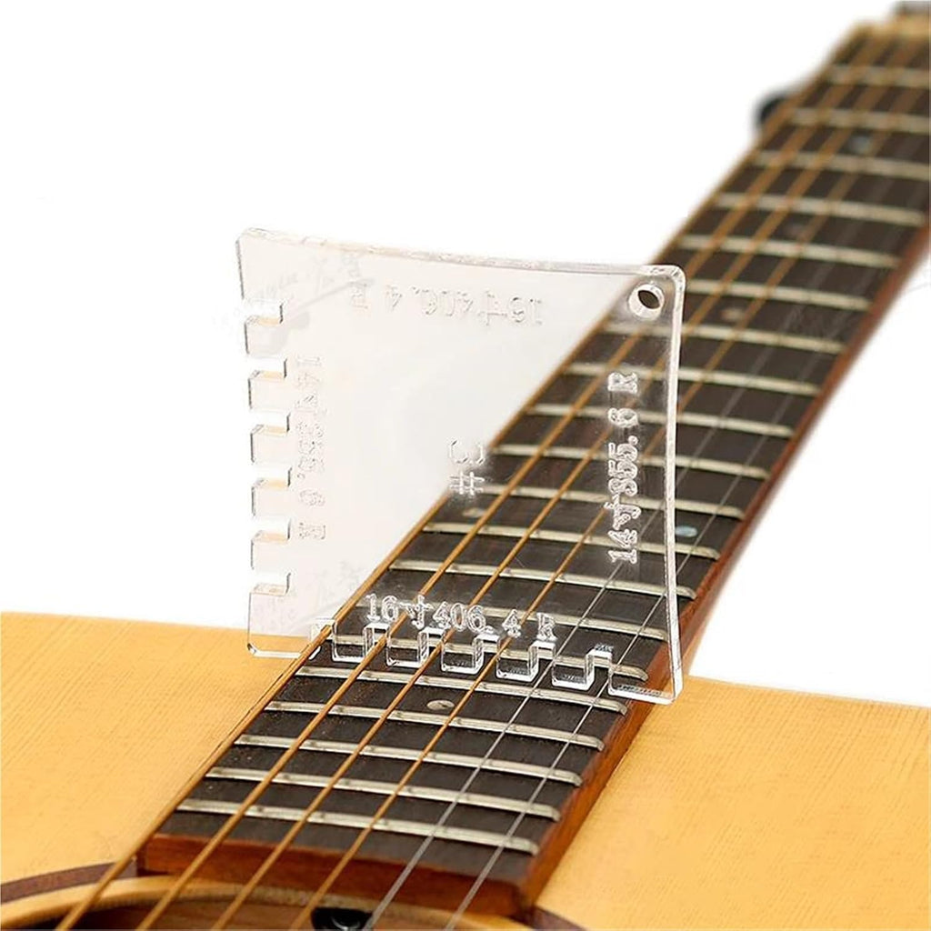 Guitar Fretboard Measuring Ruler Repair Tool Made Of Transparent Acrylic Material Guitar Luthier Tools Set