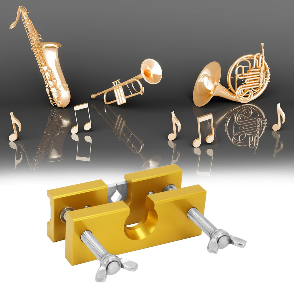 QWORK Trumpet Mouthpiece Remover Puller Tool for Brass-Wind Instrument, Gold