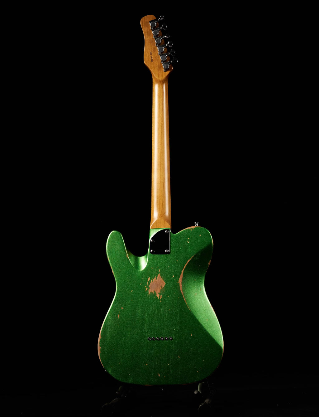 KGD Relic electric guitar mahogany body carbonized maple neck rosewood fretboard 6-string solidbody electric guitar S-S pickupsbrass barrel saddle bridge (Grass Green)