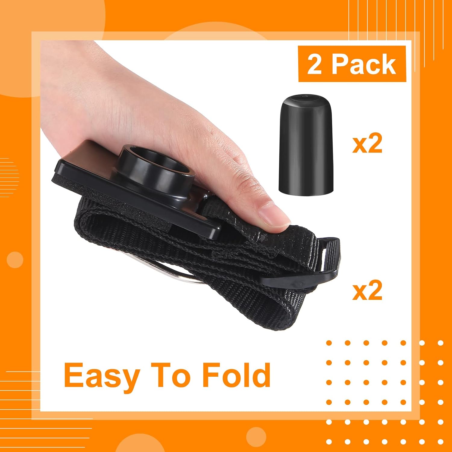 2 Pcs Cello Endpin Anchor Non Slip Stopper Cello Antiskid Device Adjustable Strap with 2 Pieces Rubber End Pin Protector Musical Instrument Accessories, Black (Rubber Stopper Included)
