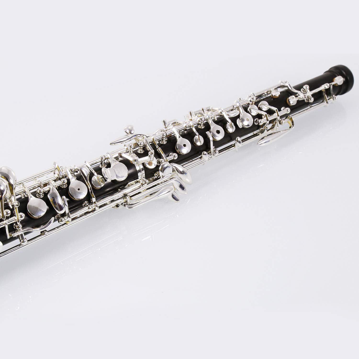 Rochix Oboe Professional Performance Level RHG13 Redwood Body Gold Plated Semi Automatic C Tone with 2 Reeds,1 Cleaning Cloth,1 Oboe Swab,1 Thumb Rest,1 Case and More