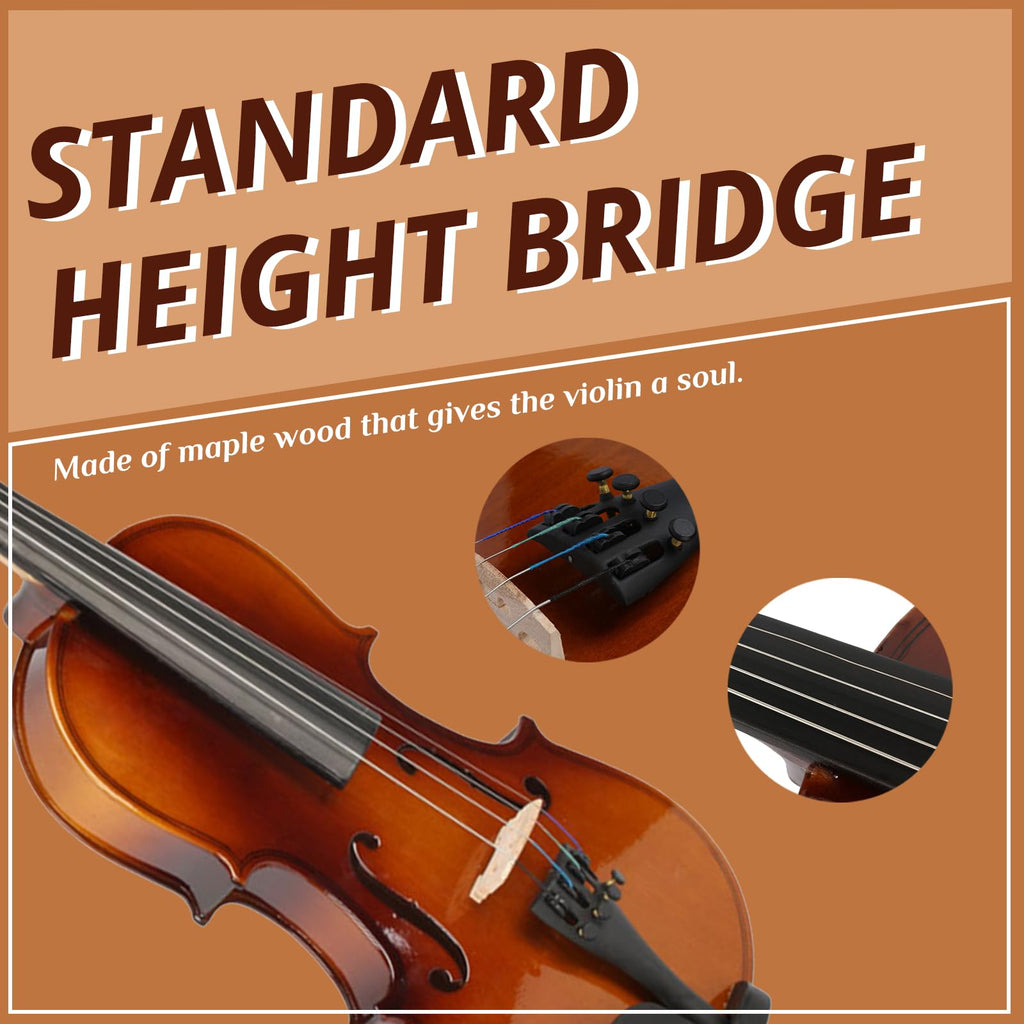 Ktaxon 1/4 Violin for Beginners, Fiddle for Students and Enthusiasts, Acoustic Violin Kit with Case, Bow, Rosin & Manual