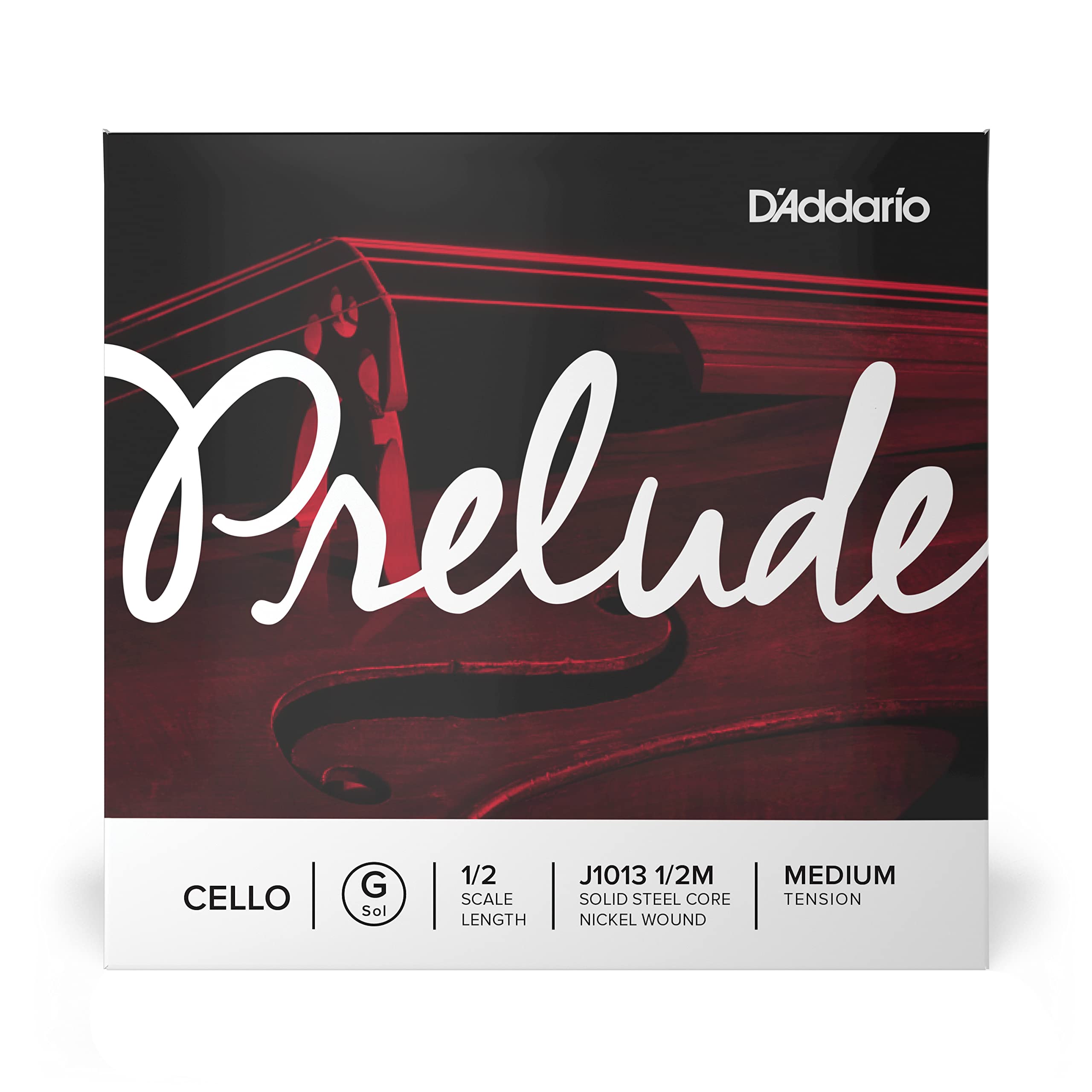 D'Addario Prelude Cello Single A String, 4/4 Scale, Medium Tension