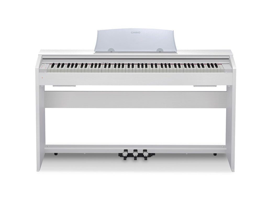 Casio PX-770 Privia Digital Piano - Black Bundle with Furniture Bench, Headphones, Instructional Book, Online Lessons, Instructional DVD, and Austin Bazaar Polishing Cloth