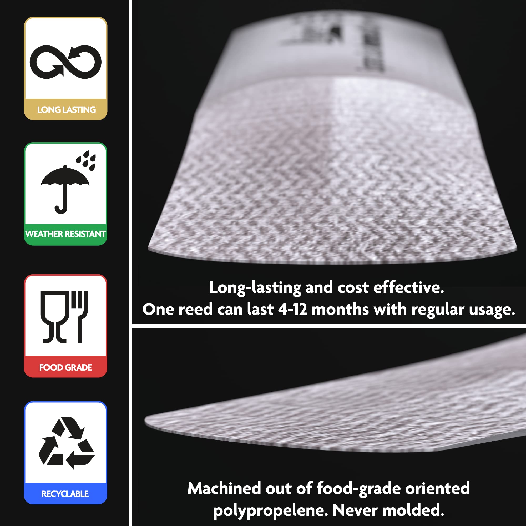 Légère Reeds - Soprano Saxophone Reed, French Cut, Strength 3.25 (SSF3.25) - Premium Synthetic Woodwind Reed