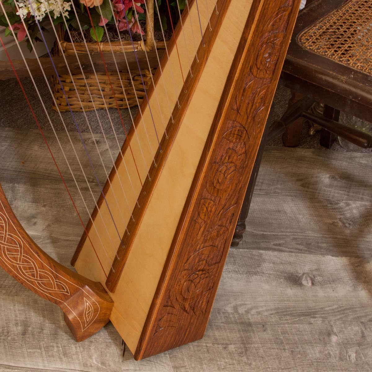 Roosebeck Minstrel Harp 29-String w/Full Chelby Levers & Learn to Play Book