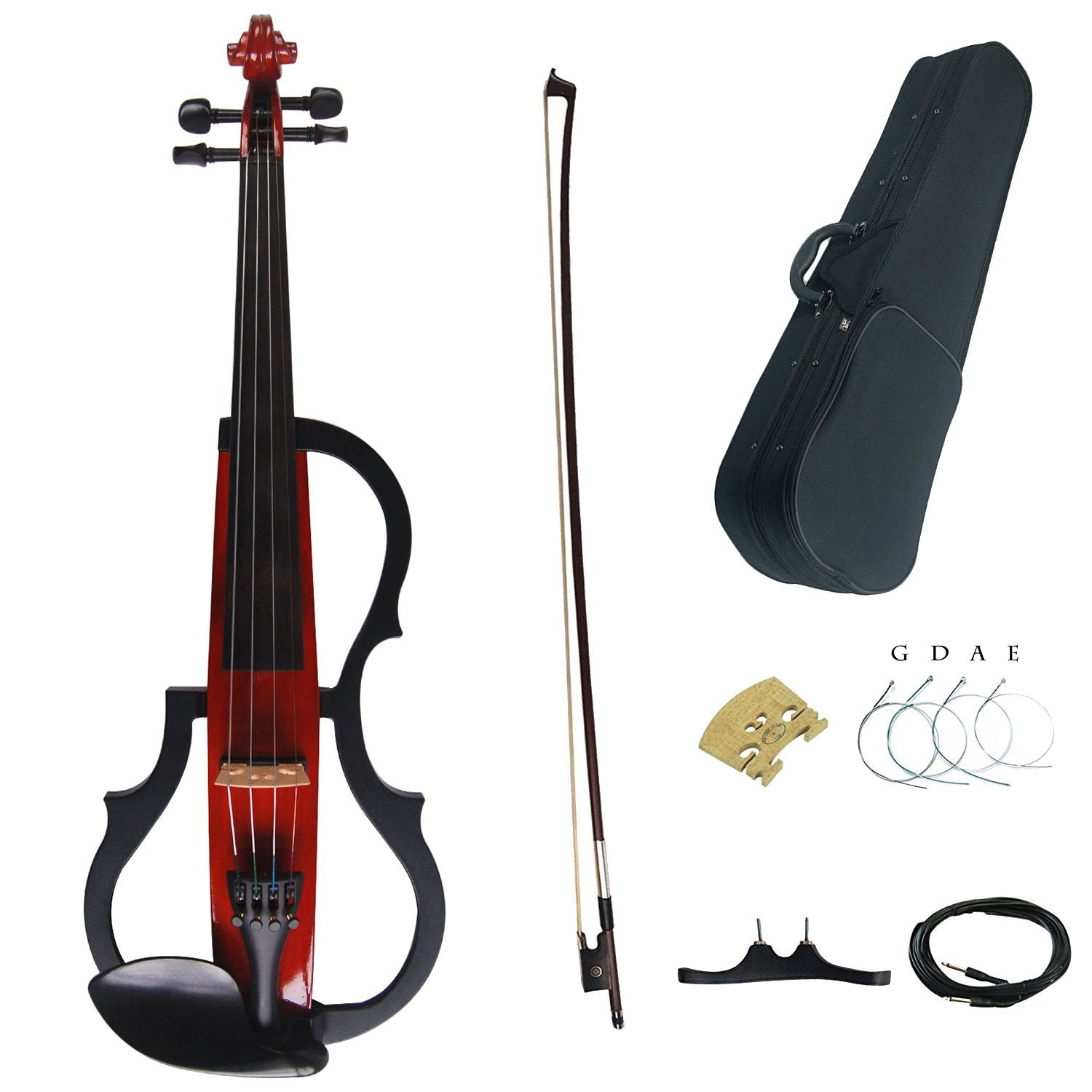 Aliyes Handmade Professional Solid Wood Electric Cello 4/4 Full Size Silent Electric Cello-1803