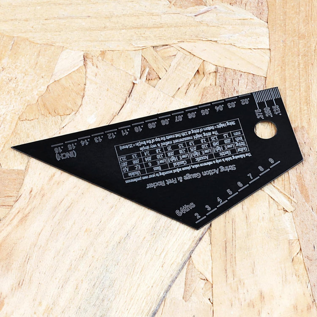 Guitar String Height Rulers String Action Gauges Rulers Guitar Repairing Tool for Guitar, Ukuleles, Banjos, Mandolin