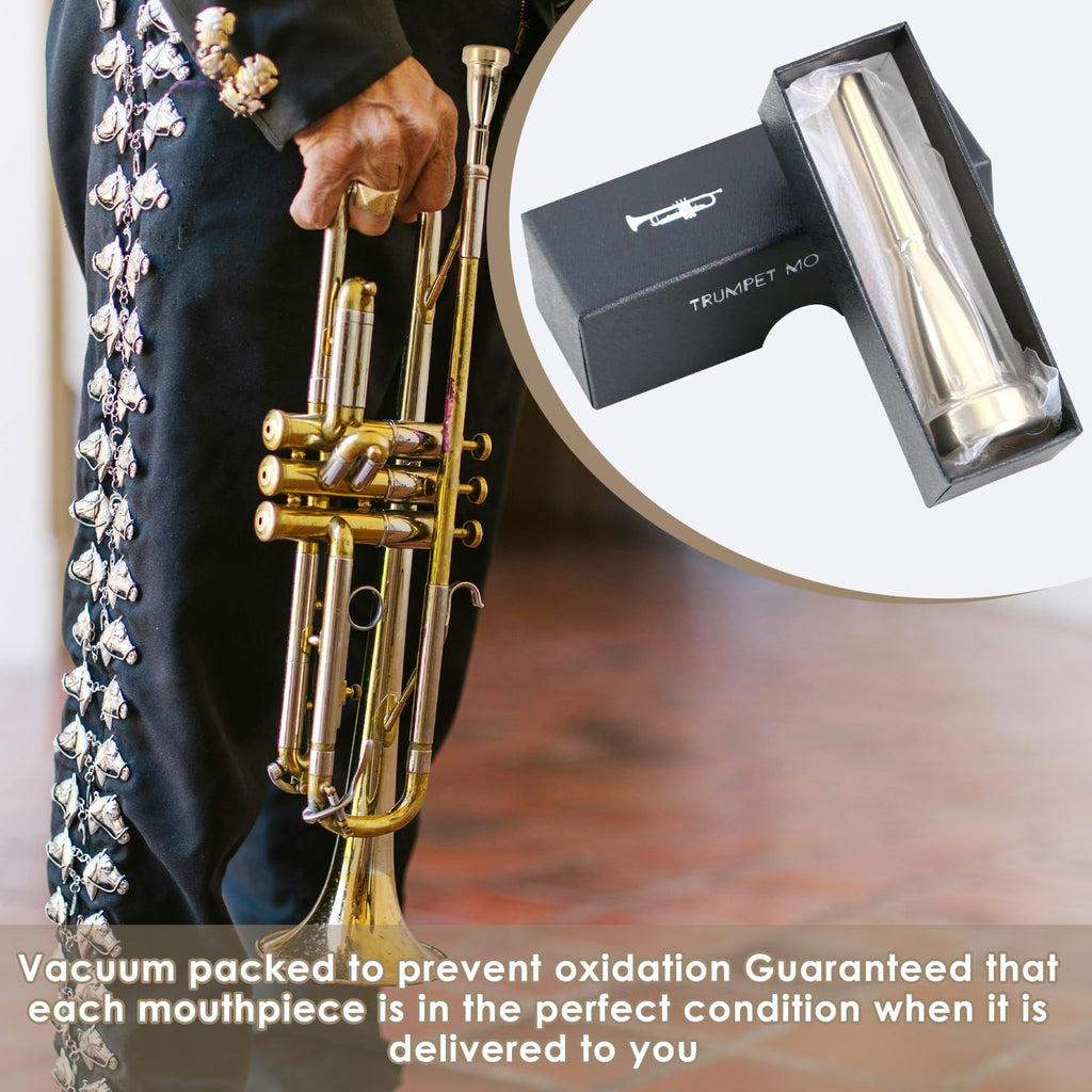 EASTROCK 7C Trumpet Mouthpiece Performance Type 7c Heavy Gold Vacuum Package Trumpet Instrument Accessories