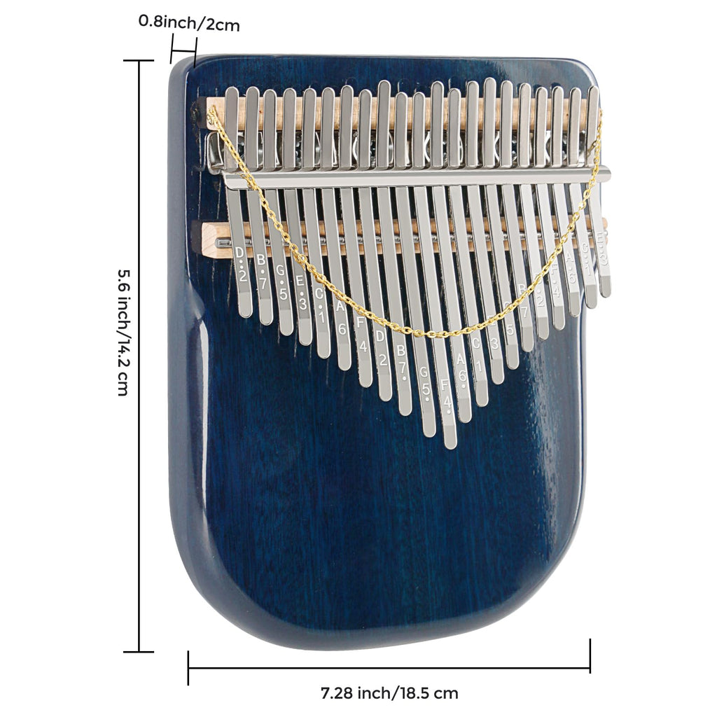 EASTROCK 17 Key Electric Kalimba Thumb Piano Built-in Pickup Professional Electric Kalimba Finger Piano for Kid Adults Beginners Professional (Mahogany Hand Rest EQ)