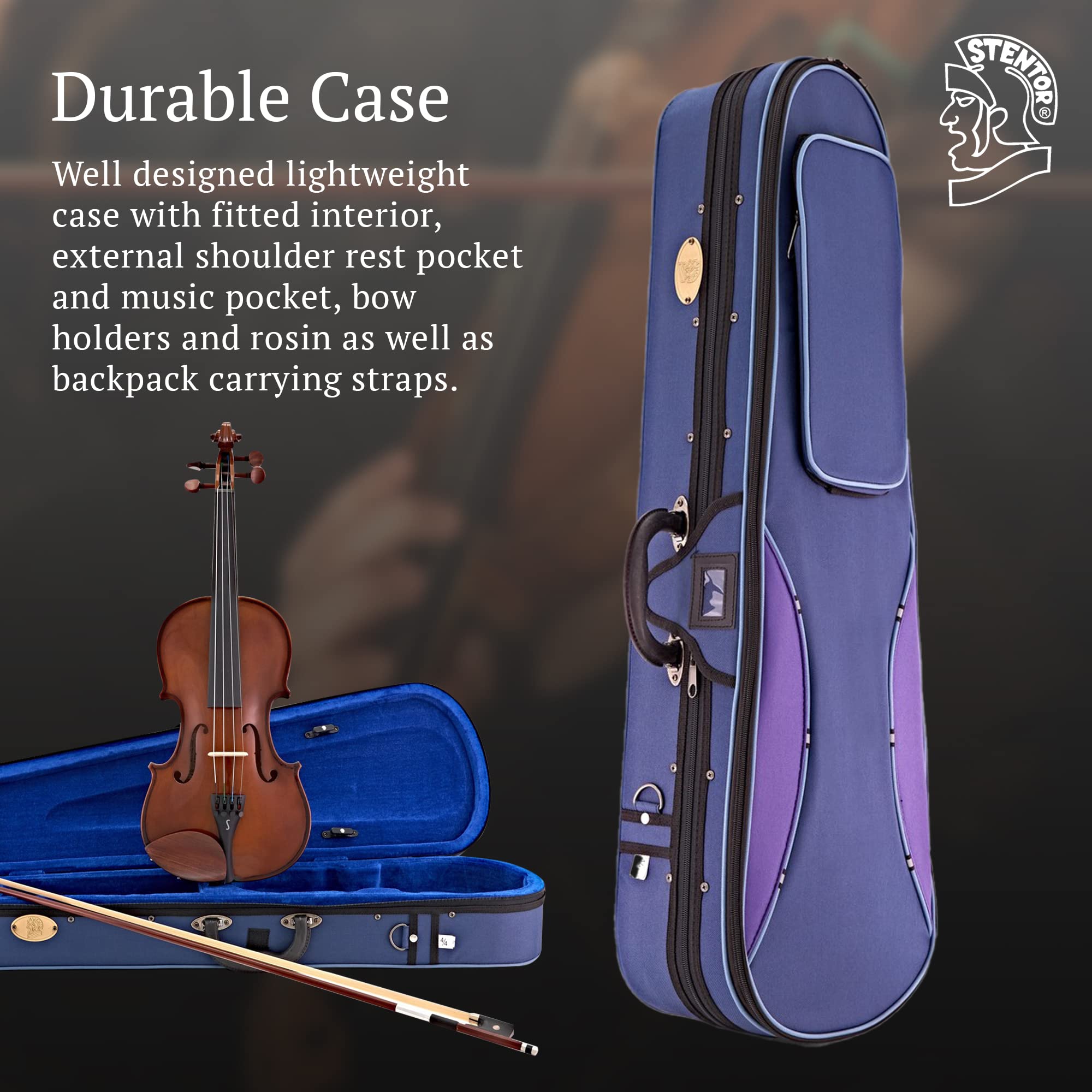 Stentor 1400G2-1/8 Student I Violin Outfit - 1/8