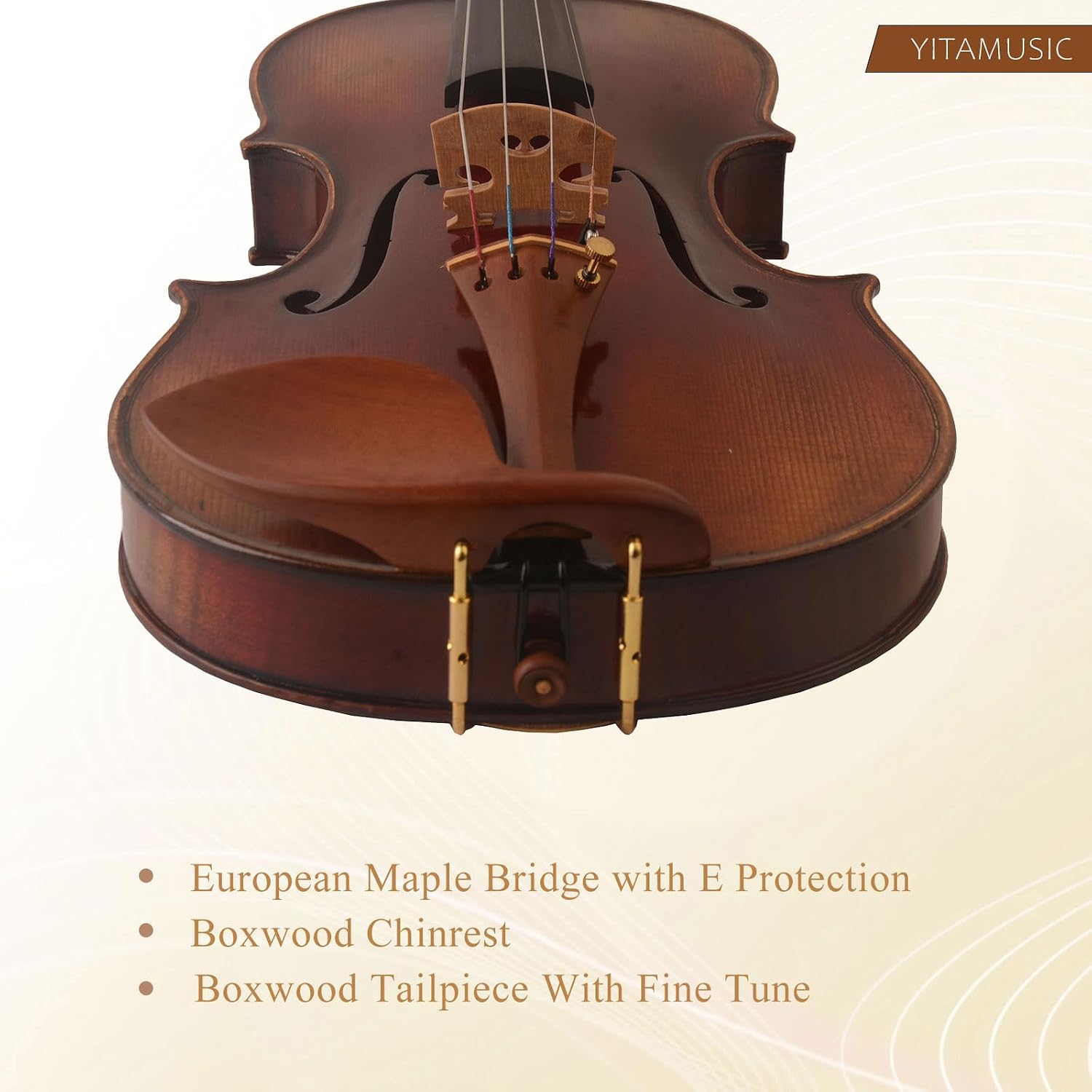 MV5,Gua style!Slender body & F-hole Dark oil antique VR Handcrafted,4/4 size violin Strong deep solo performance. For advanced or Above Players free case,bow & wooden shoulder rest