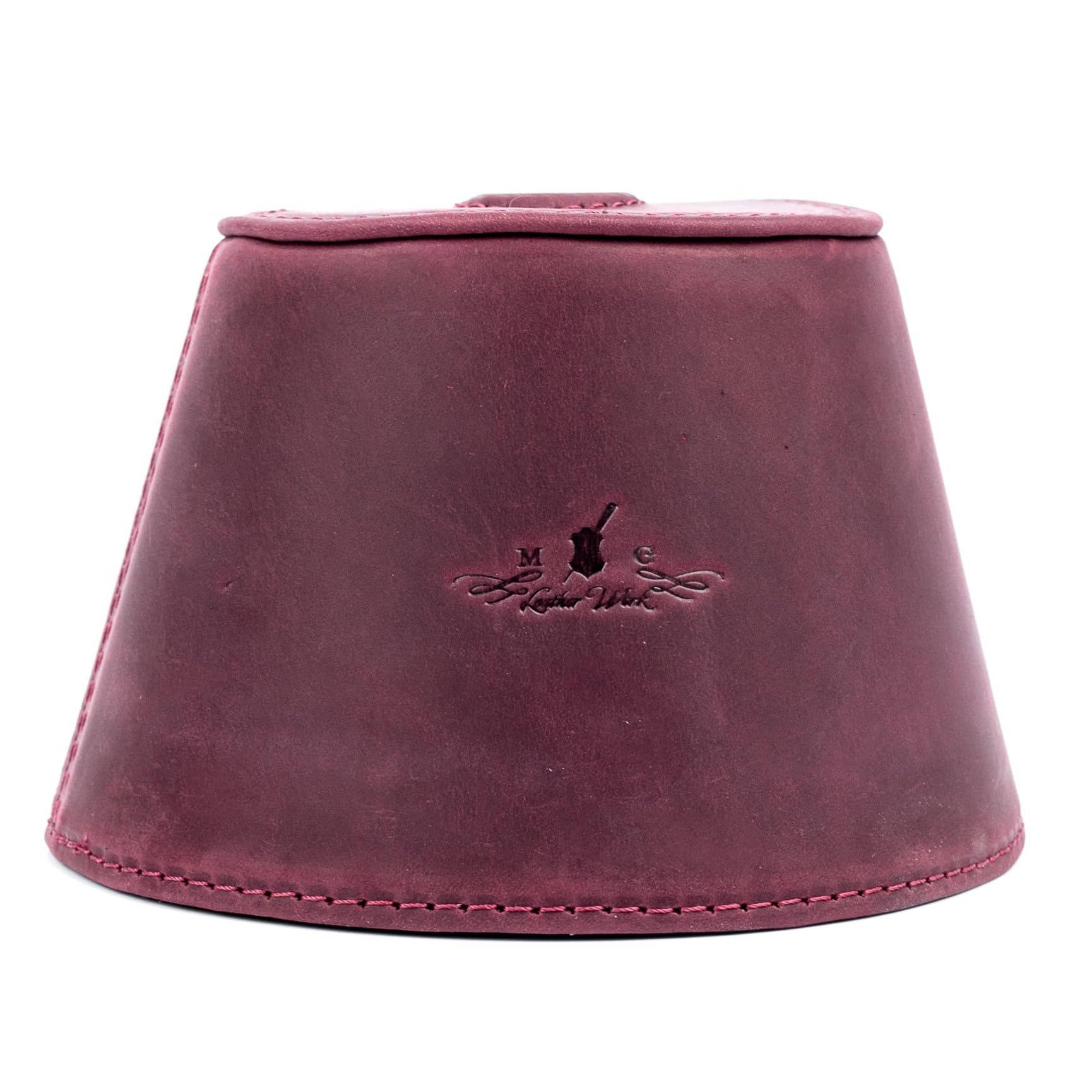 Trombone magnetic mute, lightweight leather mute for jazz and classical trombone players by MG Leather Work (Black)