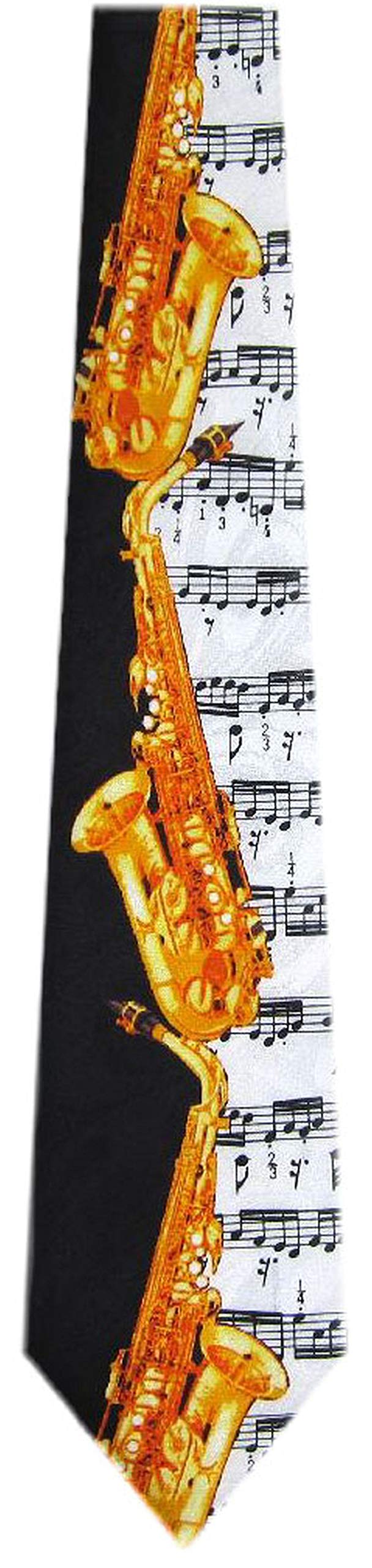 BUYYOURTIES Mens Musical Wind Instrument Neck Tie