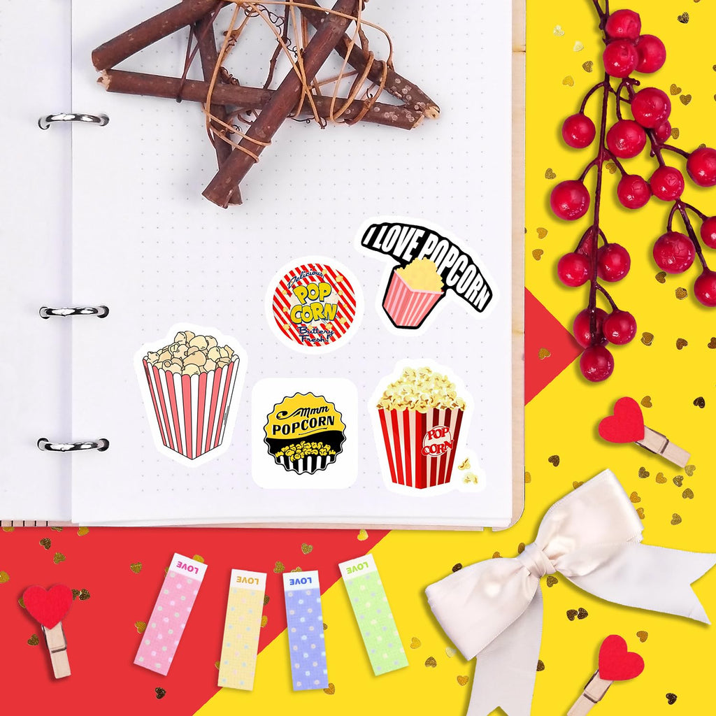 100Pcs Violin Stickers for Water Bottle and Laptop - Violin Party Supplies & Decorations, Waterproof Vinyl Decals, Music and Instrument Stickers, Gifts for Women & Men