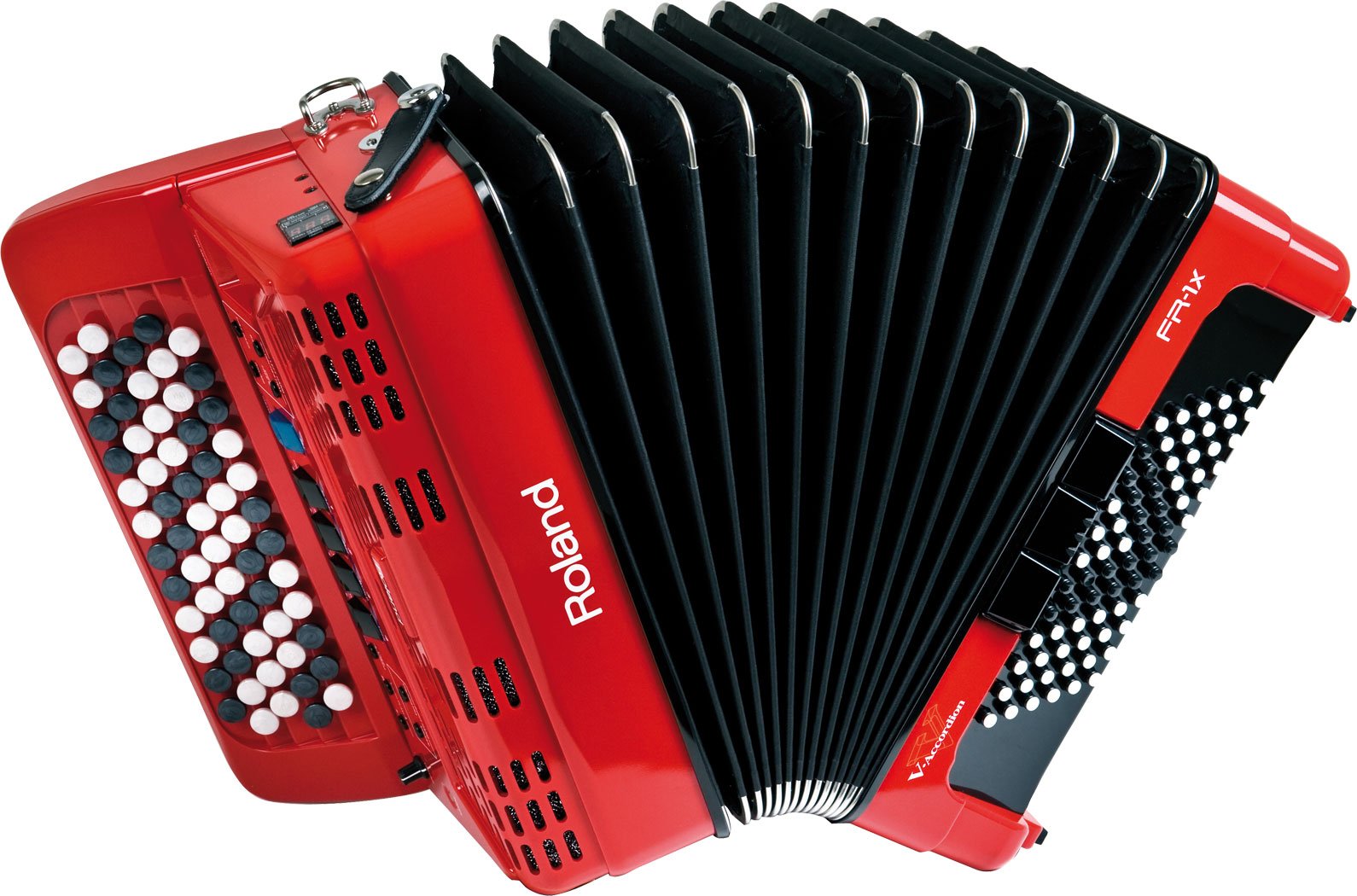 Roland FR-1X Premium V-Accordion Lite with 26 Piano Keys and Speakers, Red (FR-1X-RD)