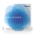 D’Addario Helicore 4/4 Size Violin String Set with Aluminum Wound E String - H310W 4/4M - Stranded Steel Core for a Clear, Warm Tone - Medium Tension