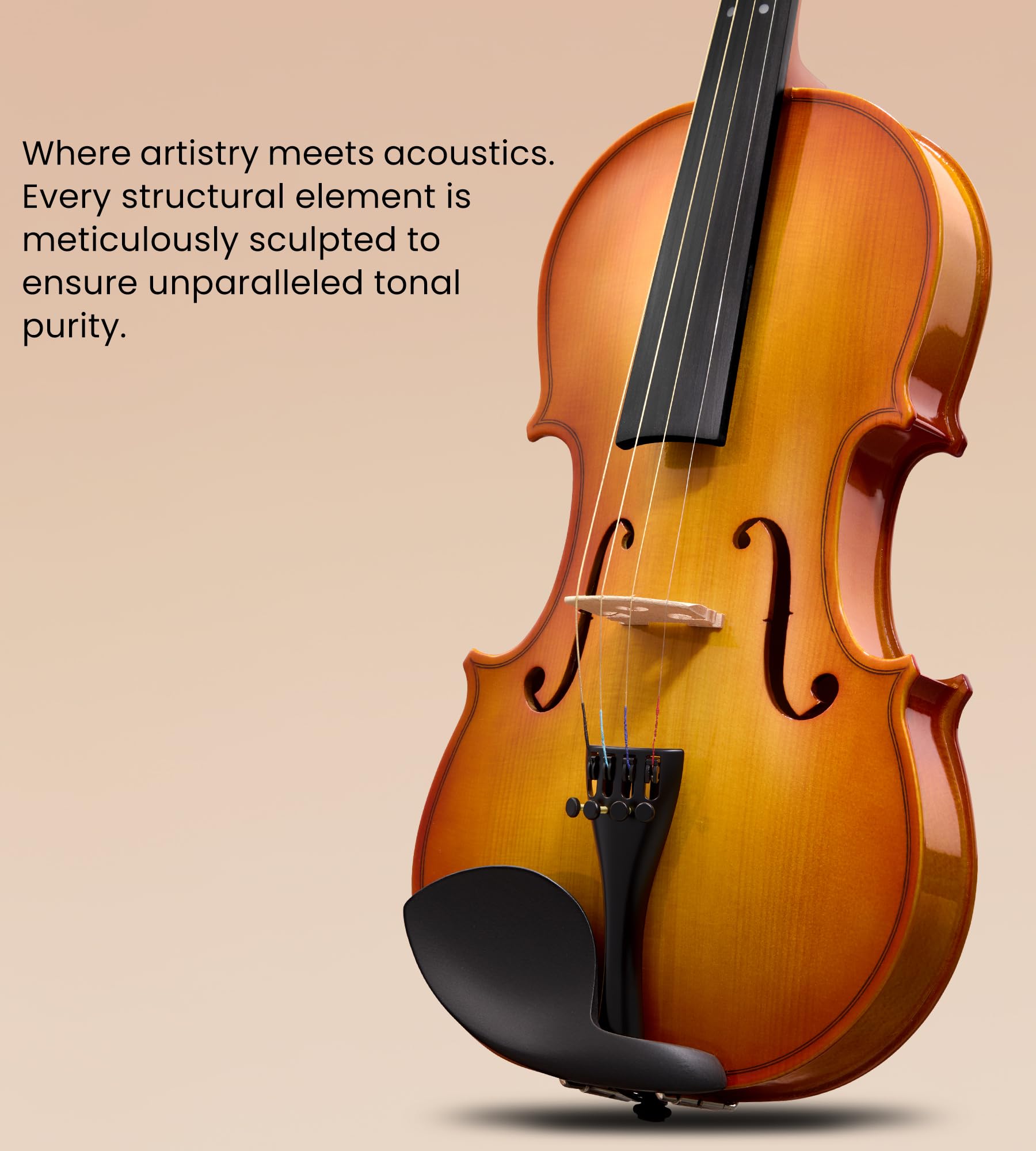 Tostar Acoustic Violin Full Size 4/4 Violin Set Starter Kit with Carrying Case, Violin Bow, Bridge, Rosin, Shoulder Rest, Stickers, Instruction Extra Strings for Beginner Retro Matte