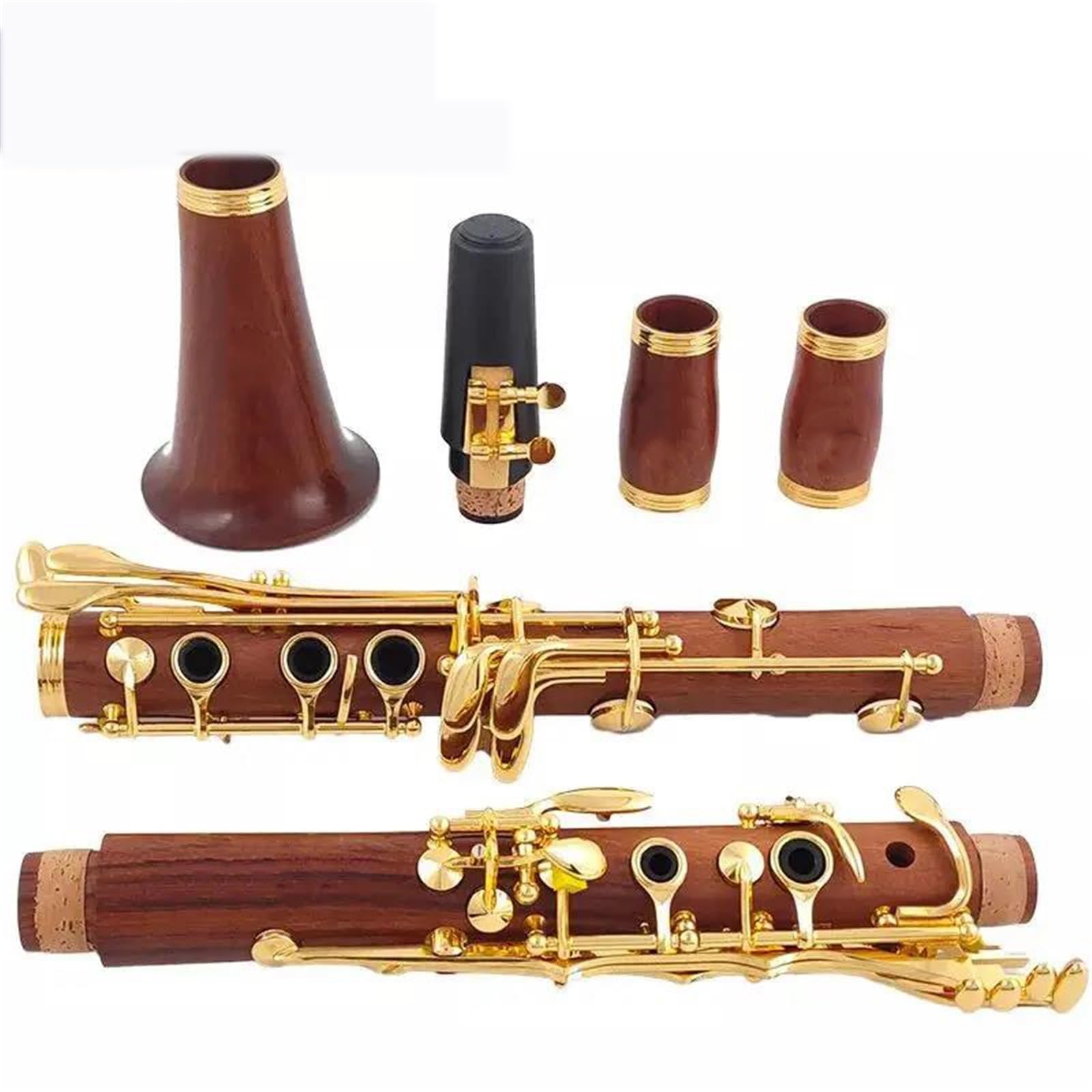 Clarinet Musical Instruments Ebony Clarinet A 17 Key Silver Plated Copper Clarinet(A)