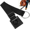 Cello Endpin Anchor,Black Cello Slip Stoppe,Non-slip with O-ring Thick Pad,Anti-Scratch Sponge Adjustable Strap for Cellists Practice Performance